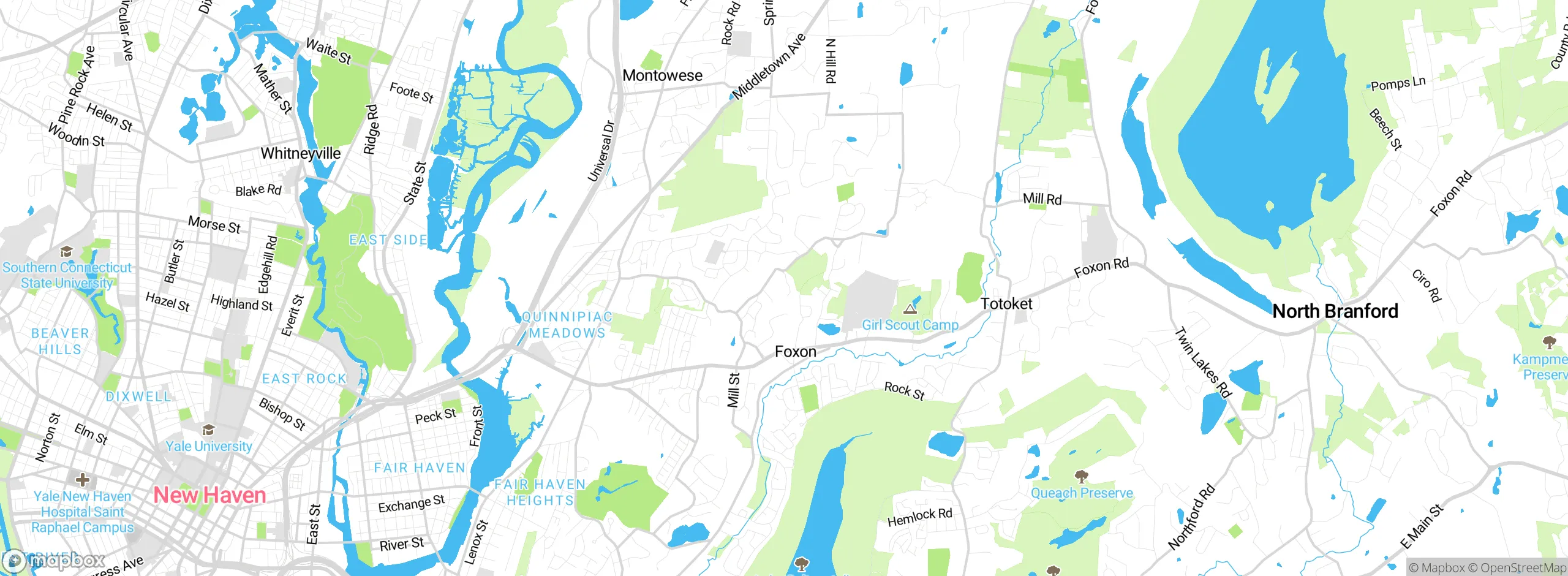 Map showing approximate location