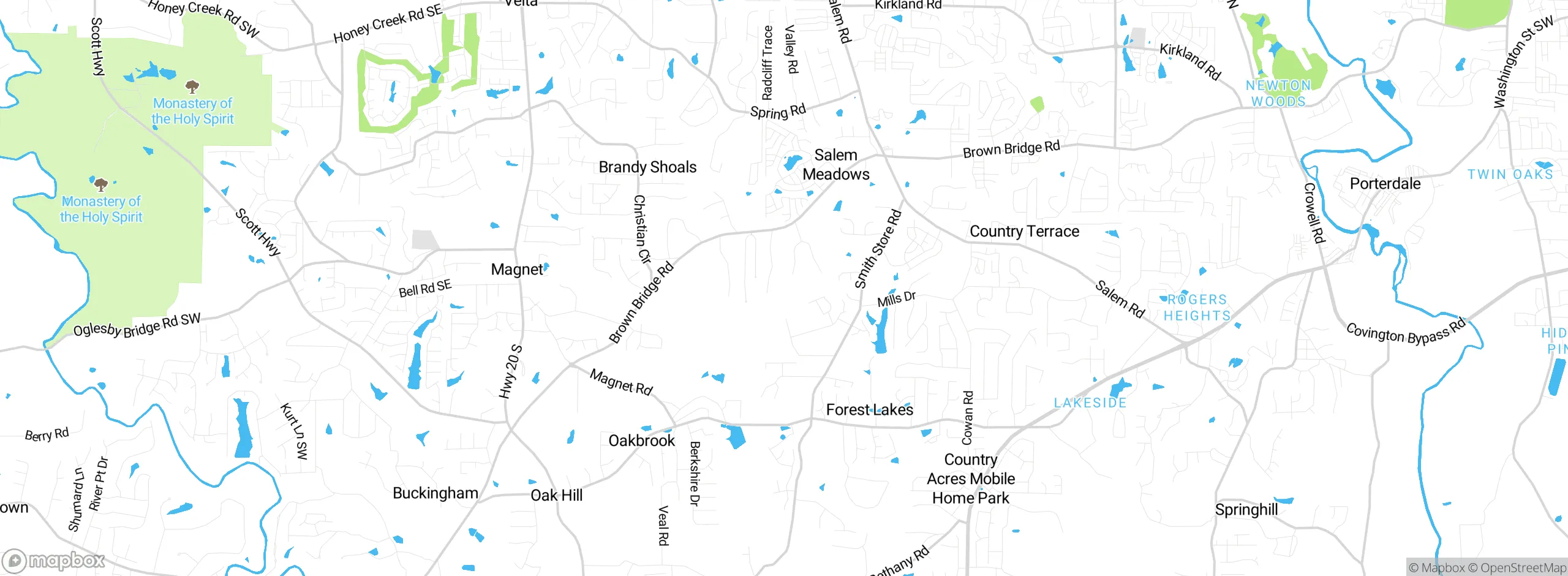 Map showing approximate location