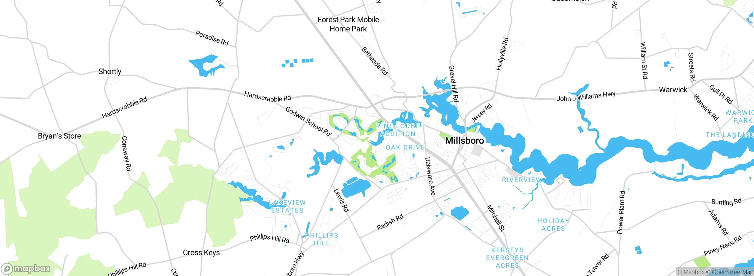 Map showing approximate location