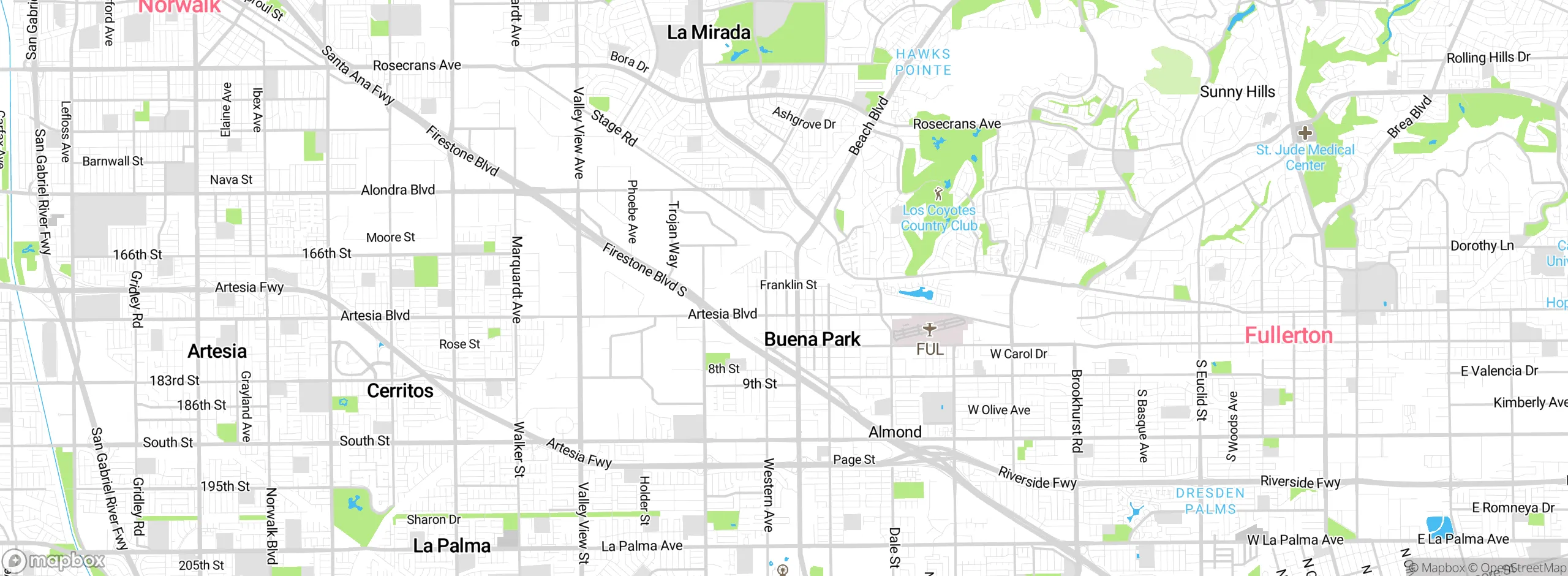 Map showing approximate location