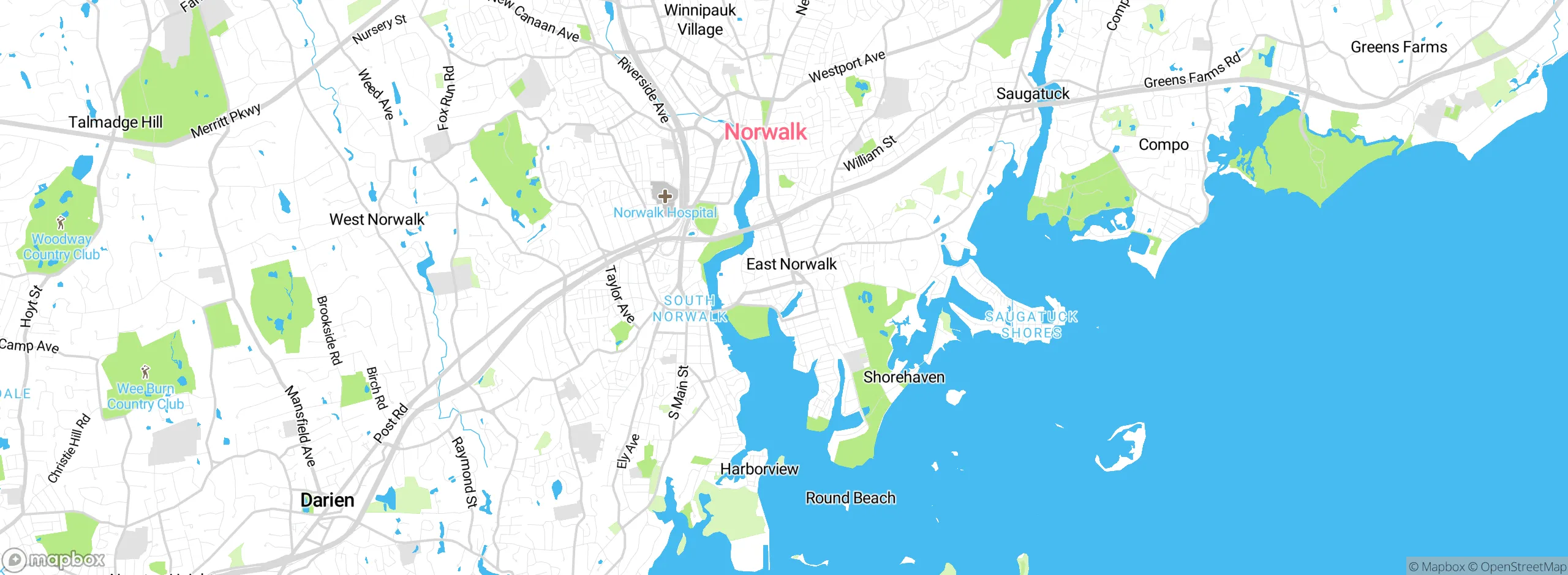Map showing approximate location