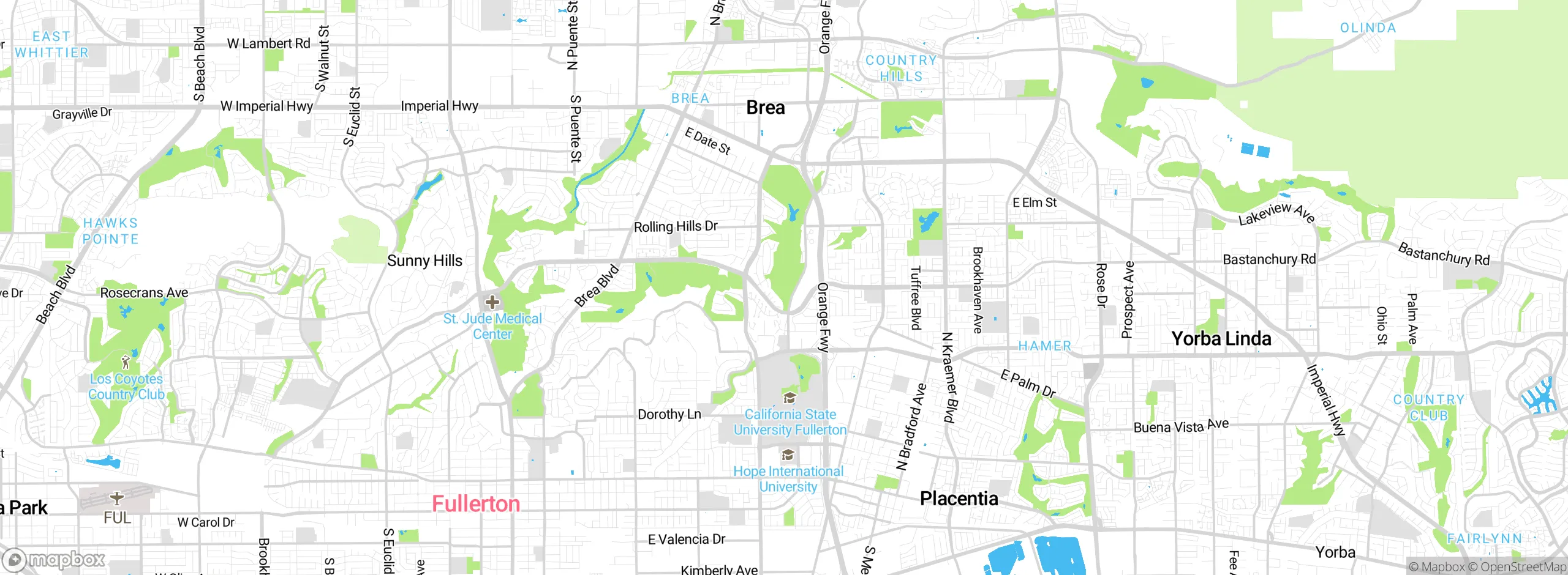 Map showing approximate location