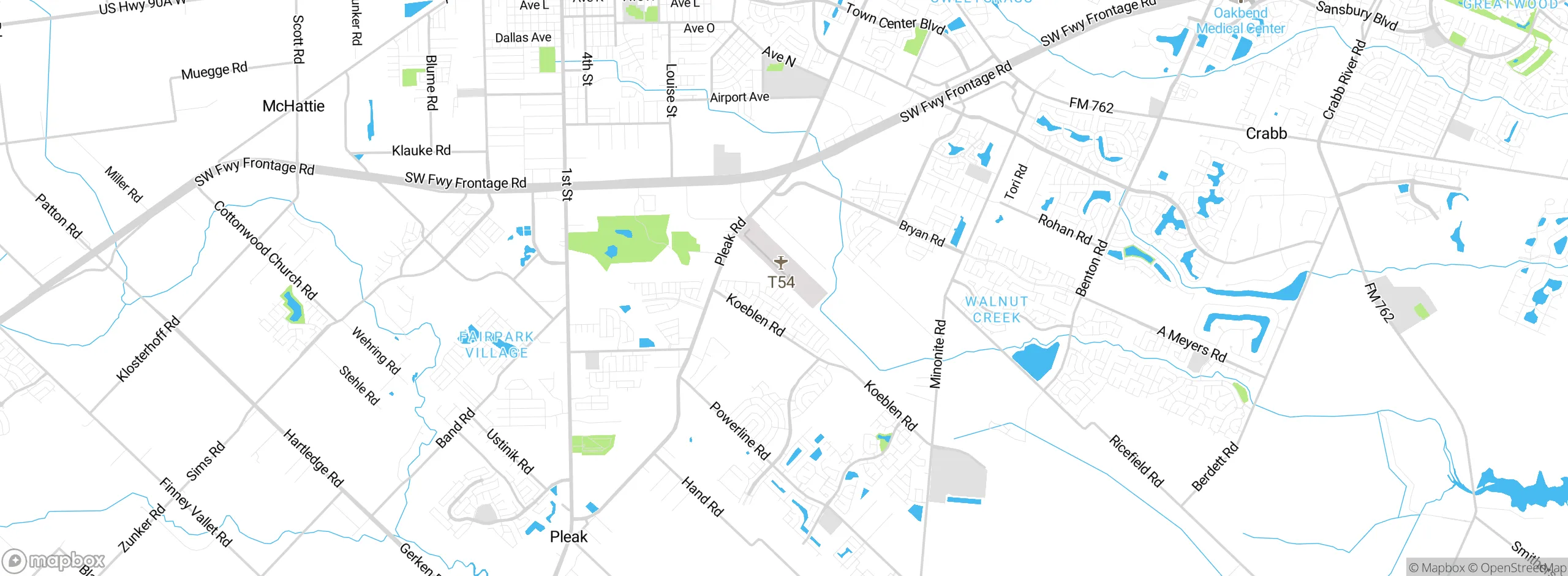 Map showing approximate location