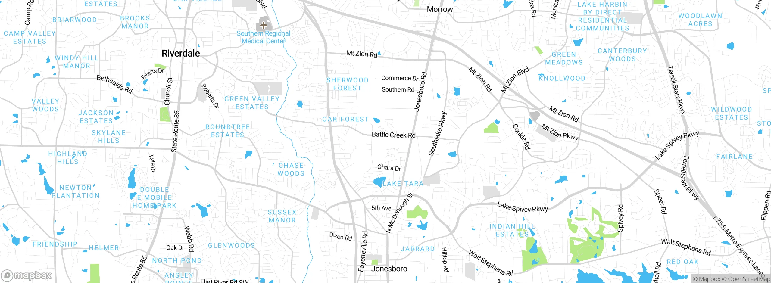 Map showing approximate location