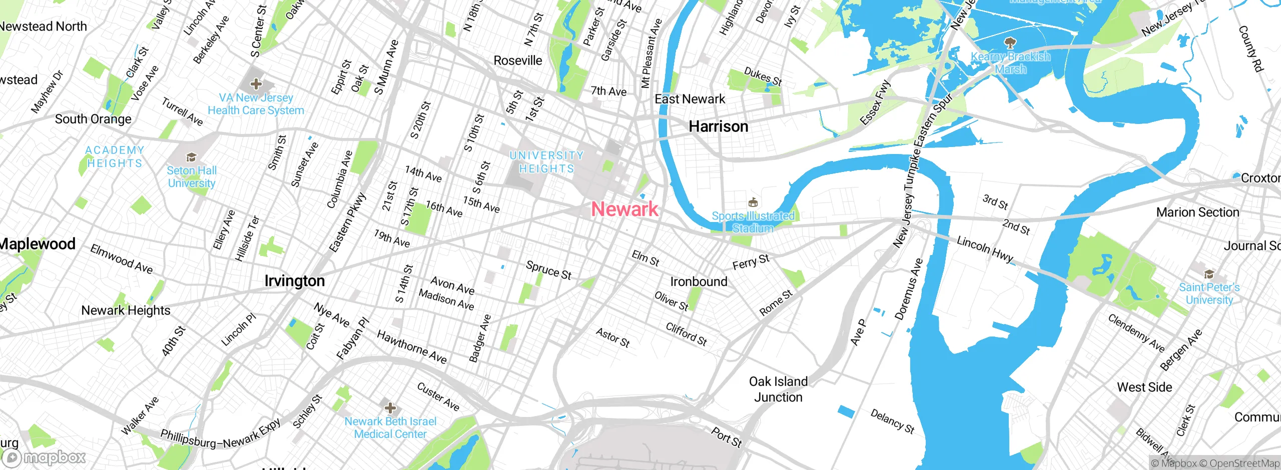 Map showing approximate location