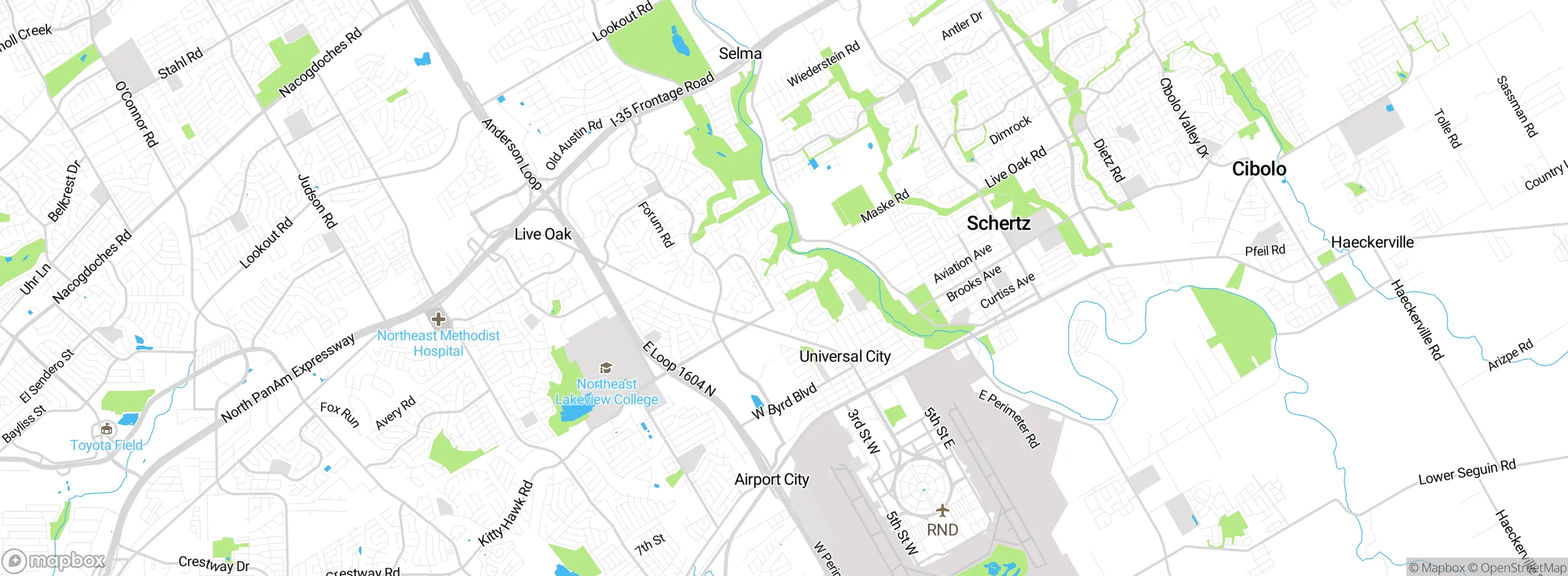 Map showing approximate location