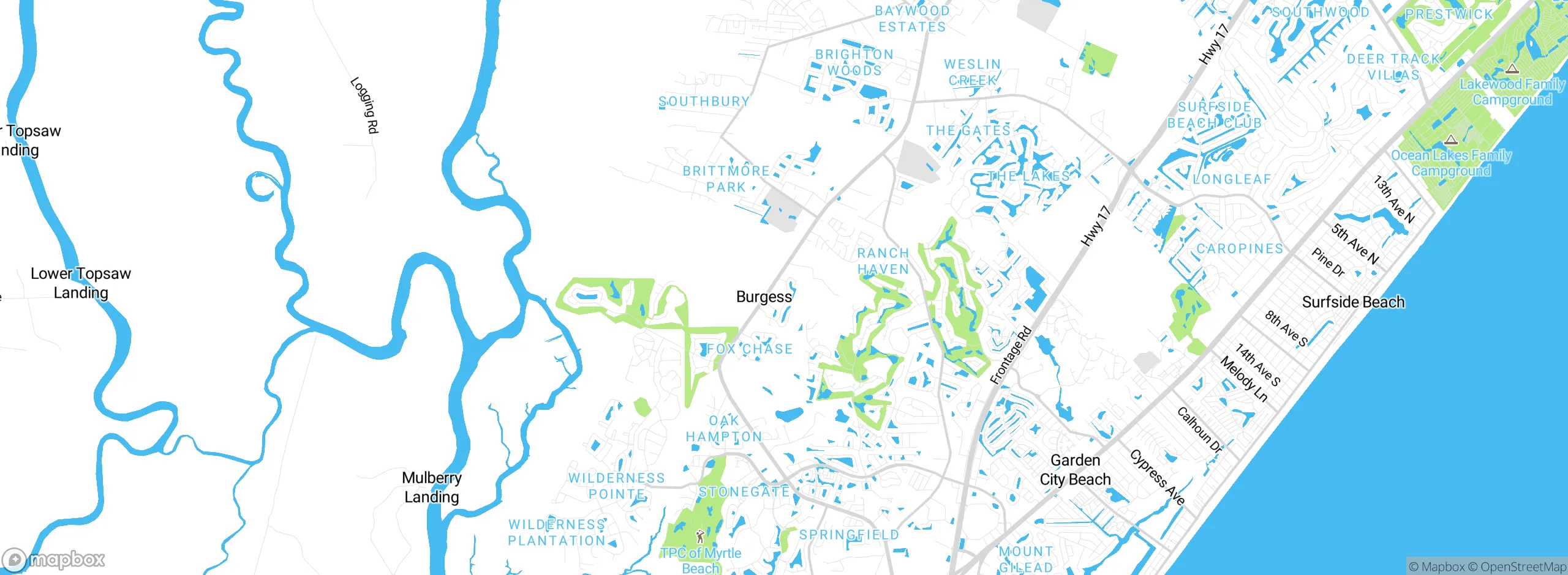 Map showing approximate location