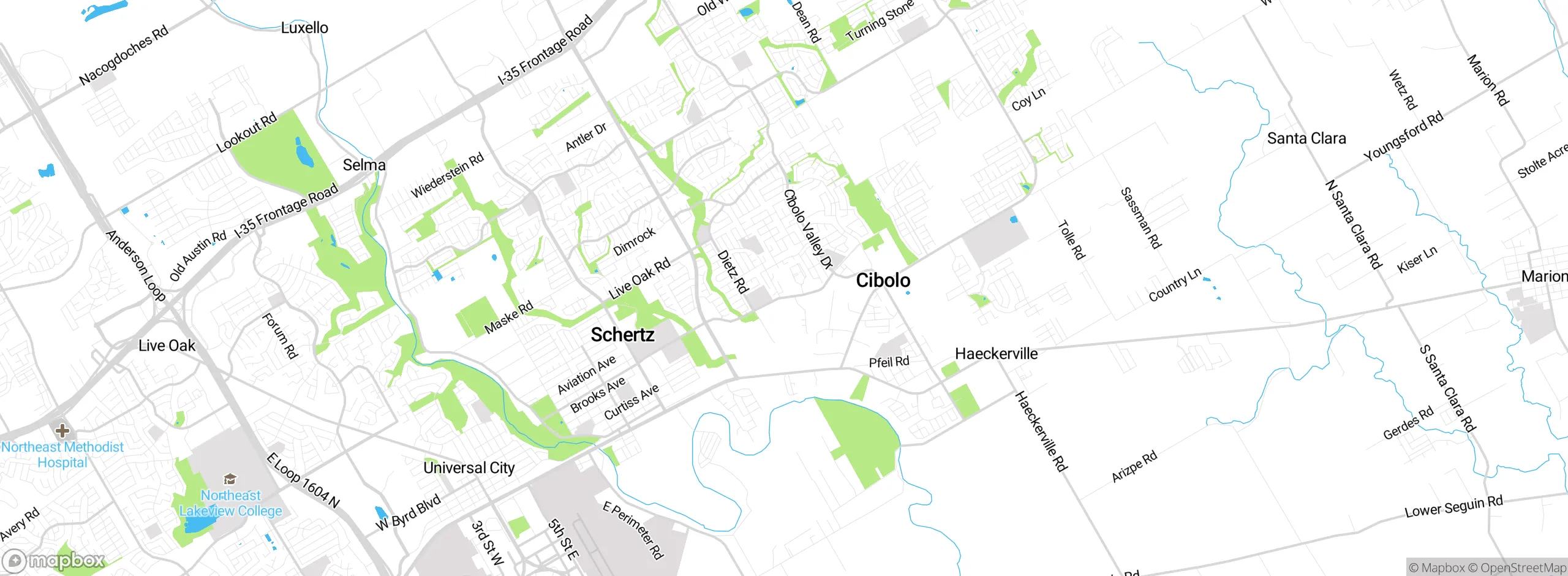 Map showing approximate location