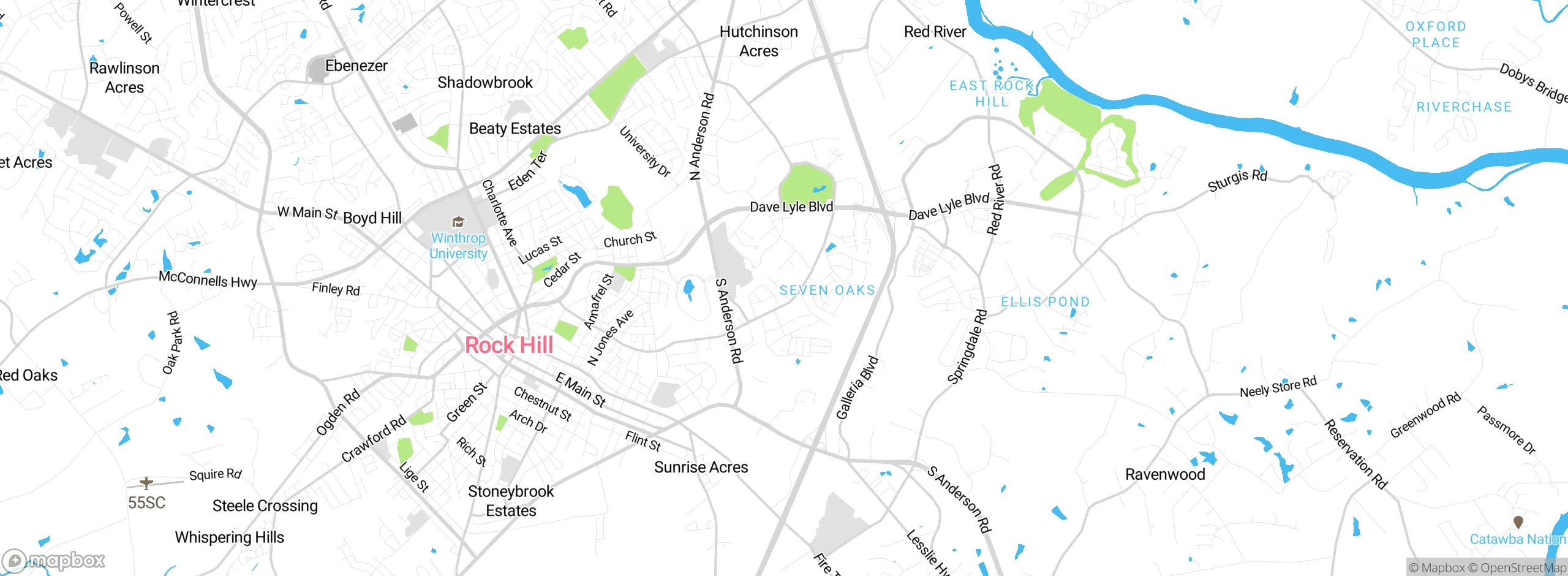 Map showing approximate location