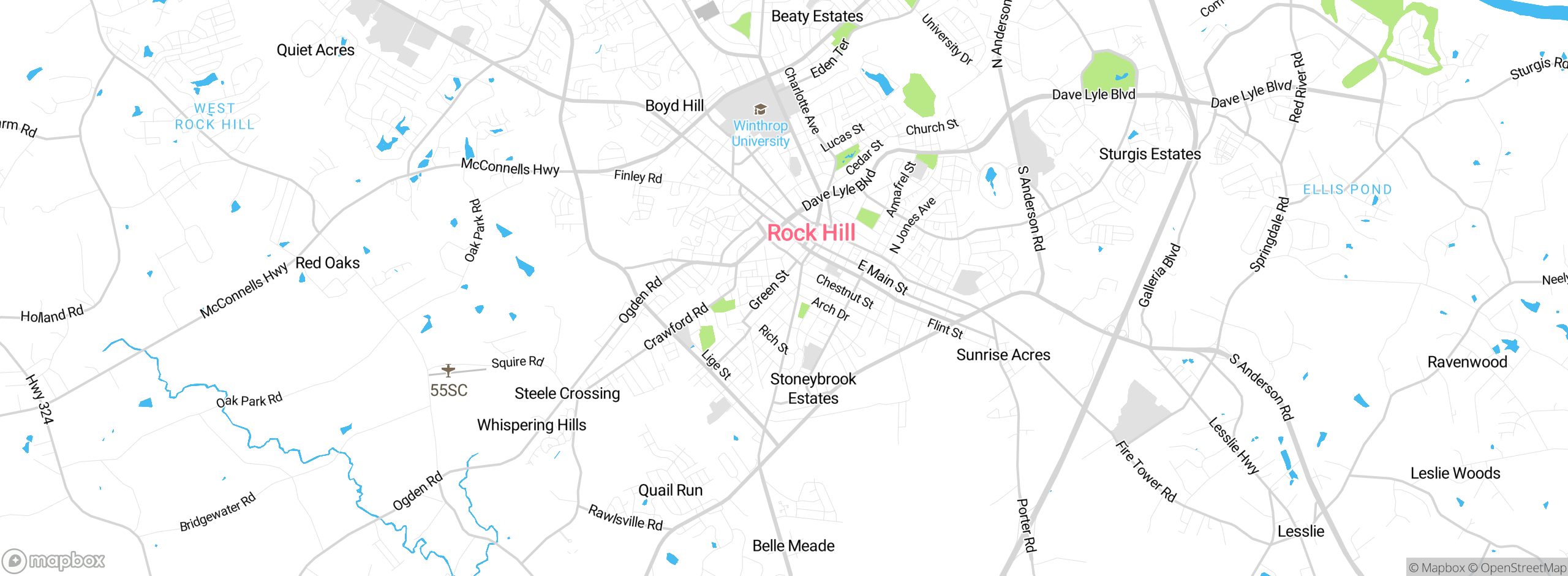 Map showing approximate location