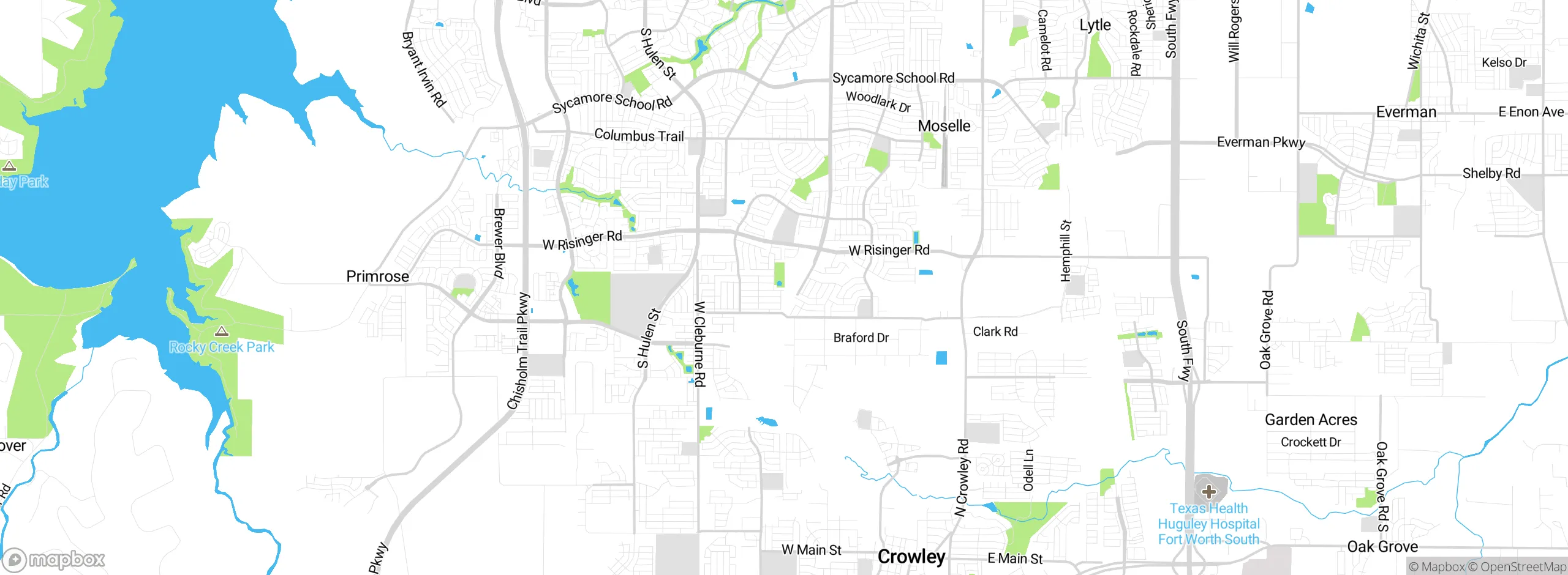 Map showing approximate location