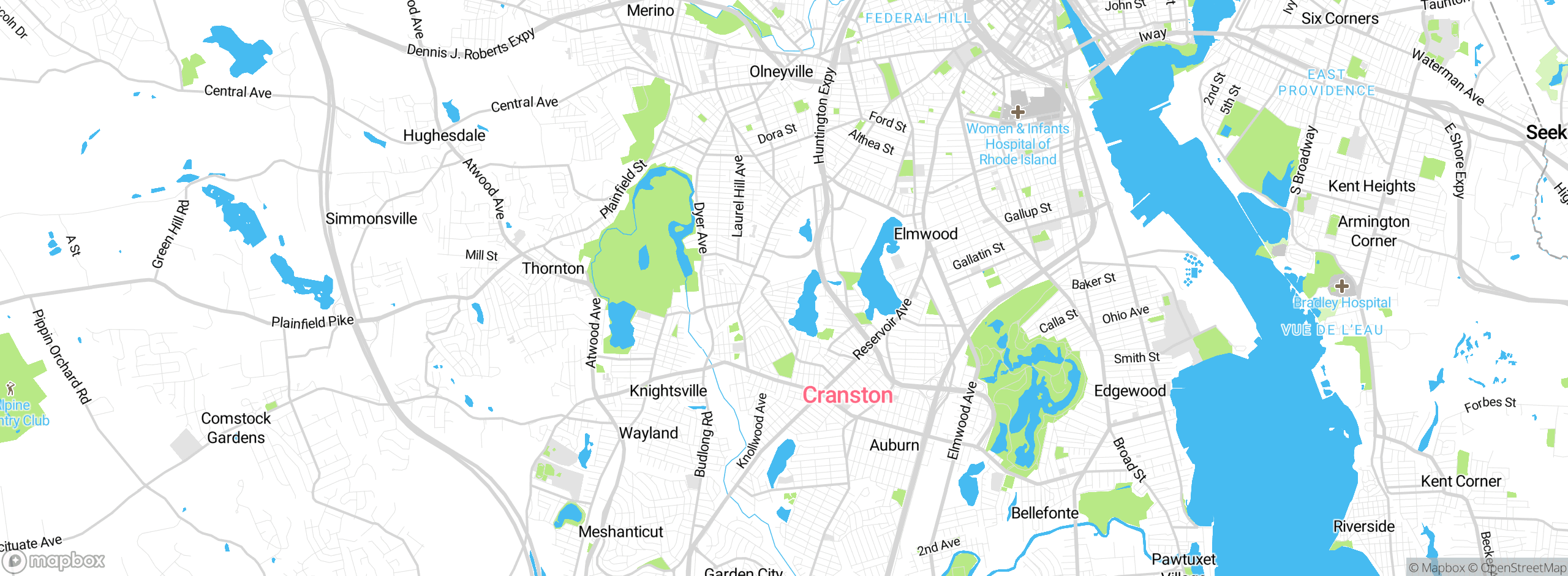 Map showing approximate location