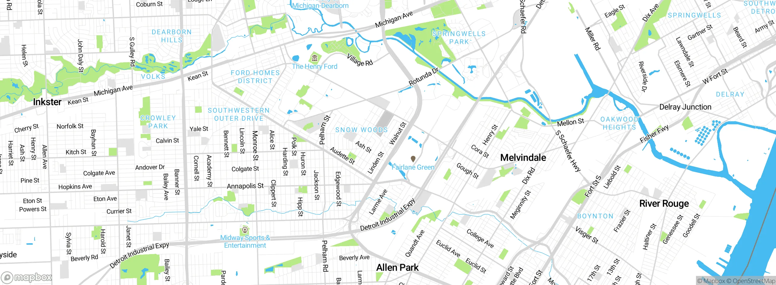 Map showing approximate location