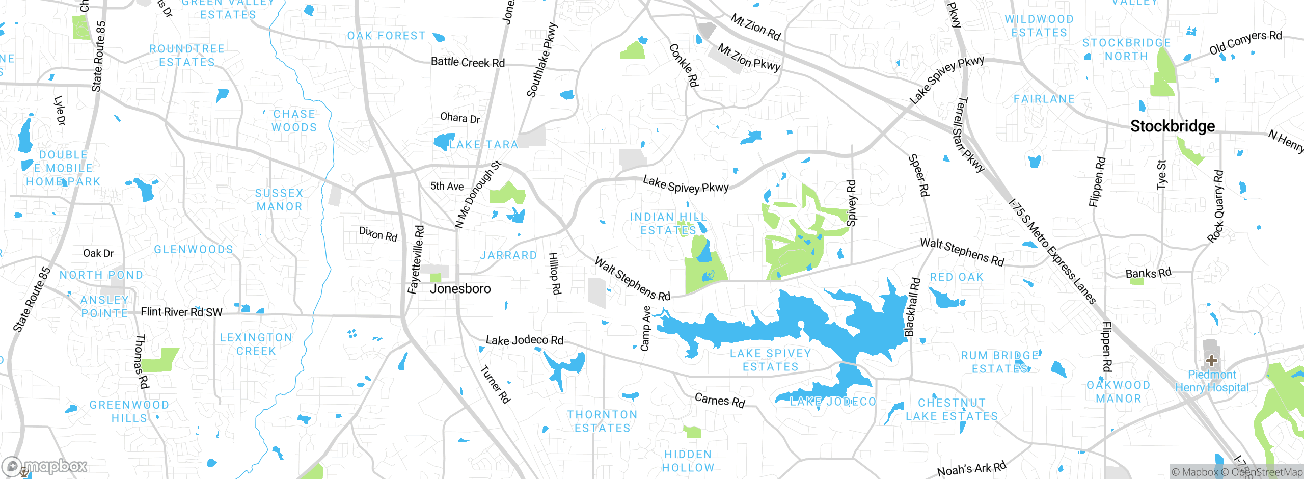 Map showing approximate location