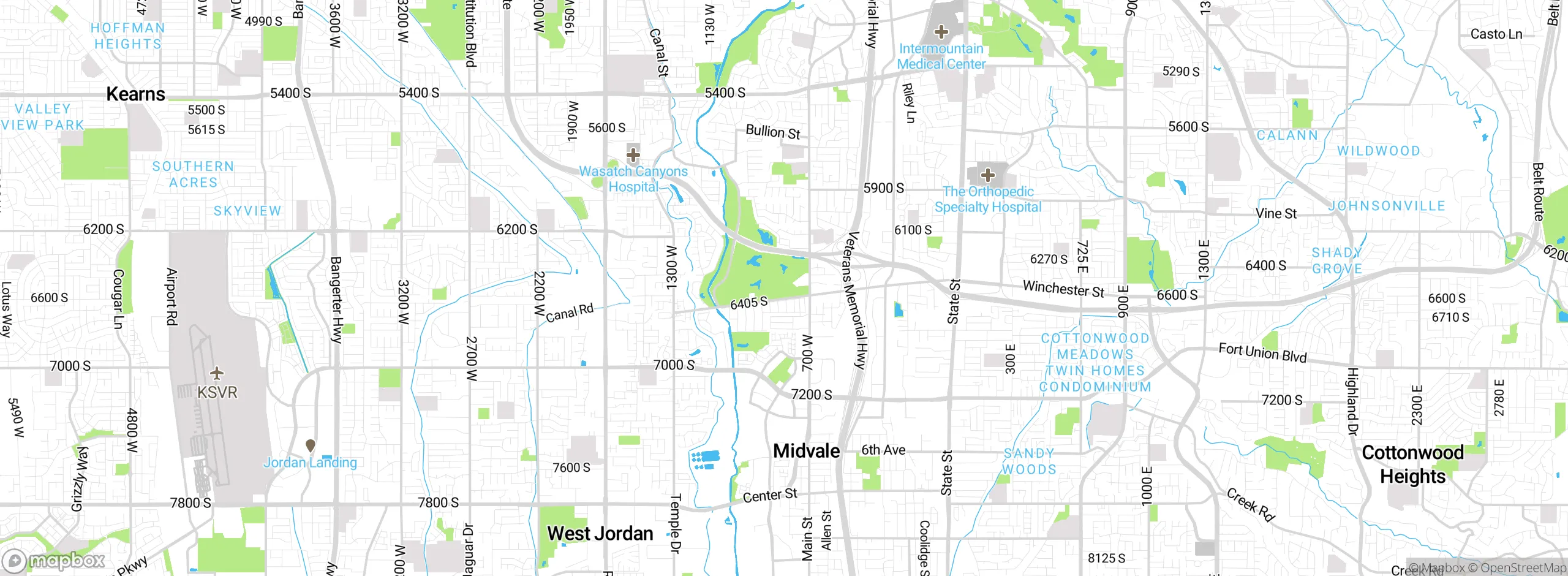 Map showing approximate location