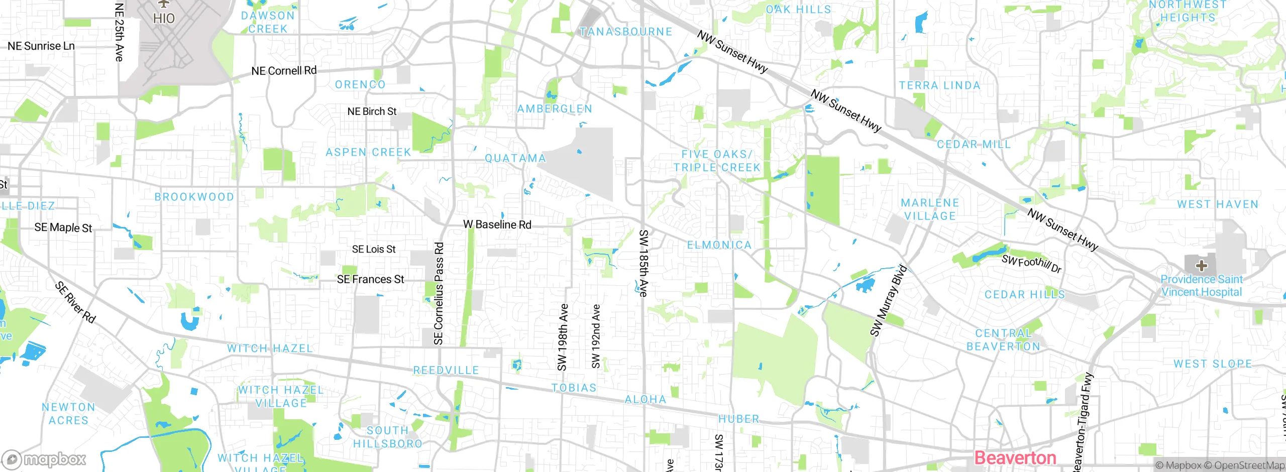 Map showing approximate location