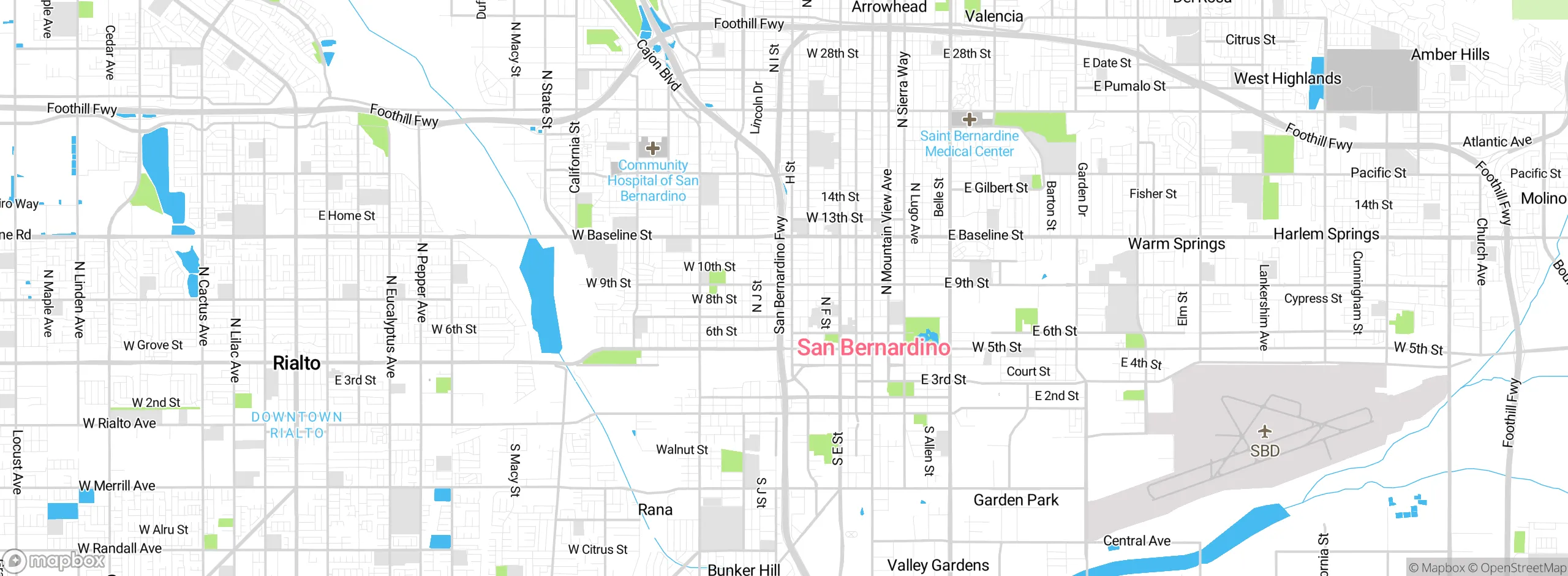 Map showing approximate location