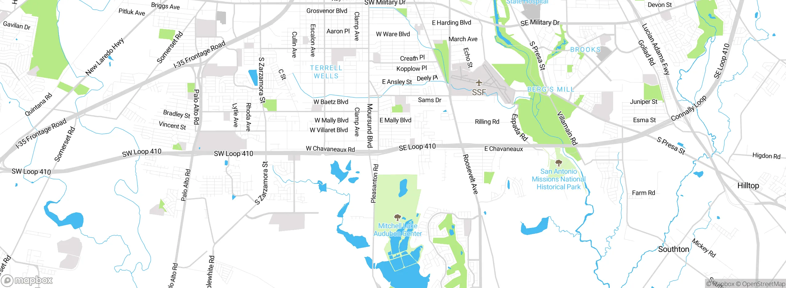Map showing approximate location