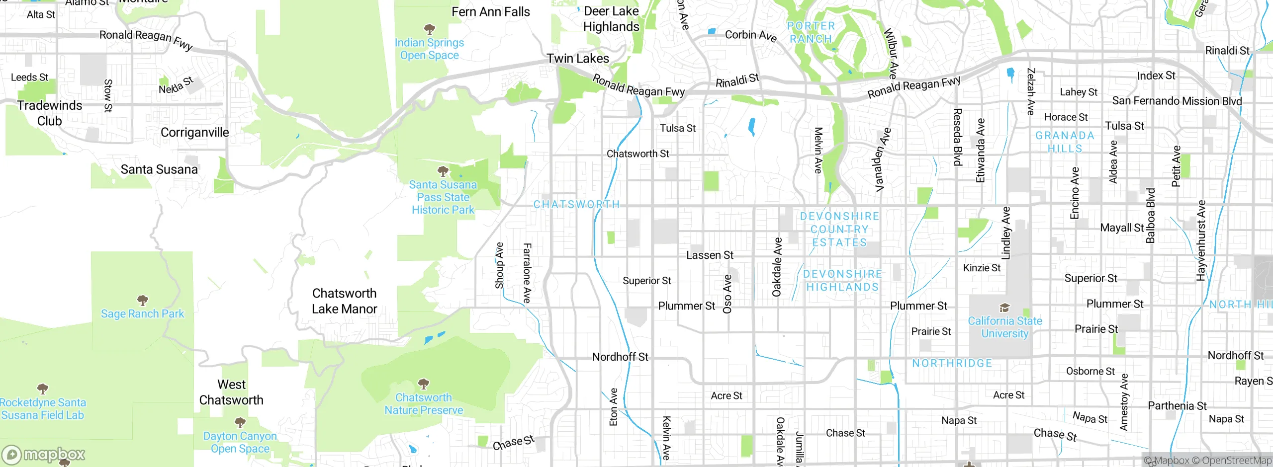 Map showing approximate location