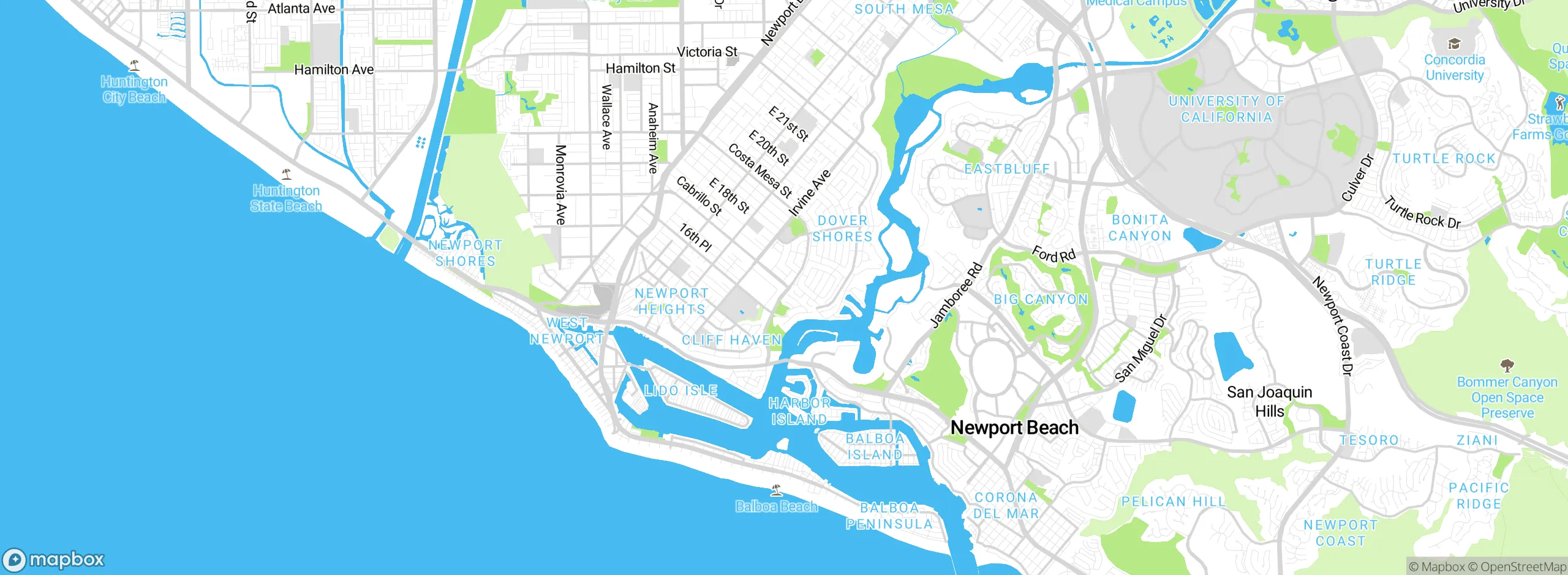 Map showing approximate location