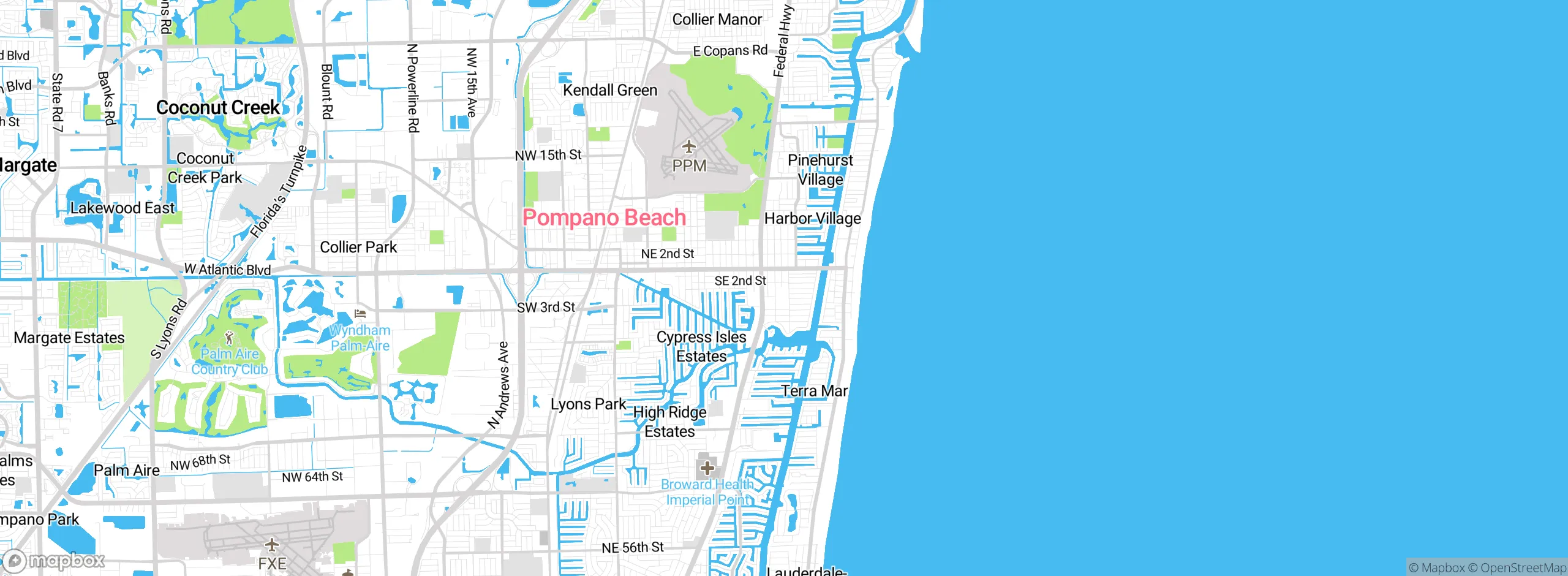 Map showing approximate location