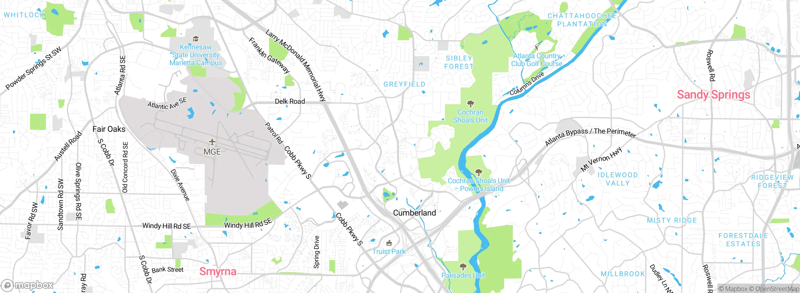 Map showing approximate location