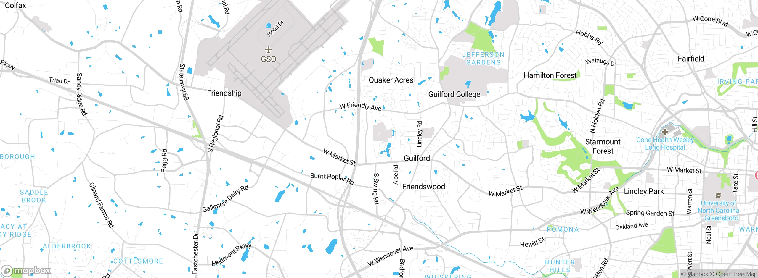 Map showing approximate location