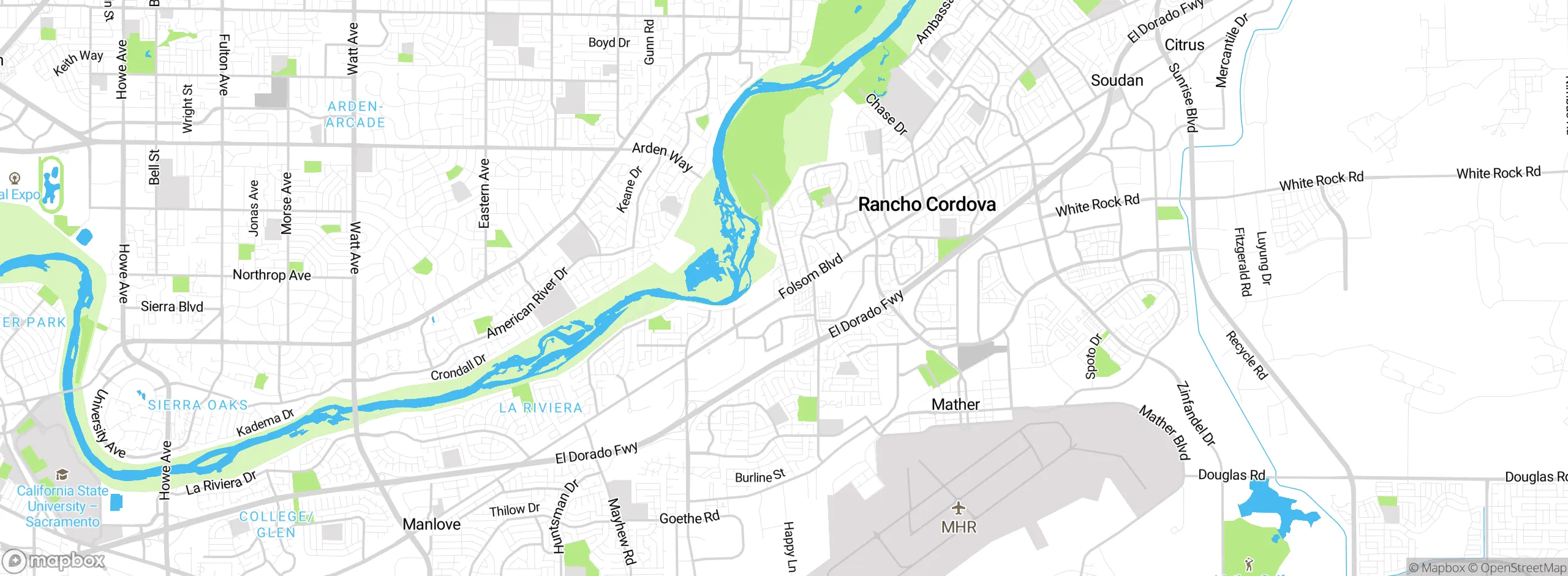 Map showing approximate location