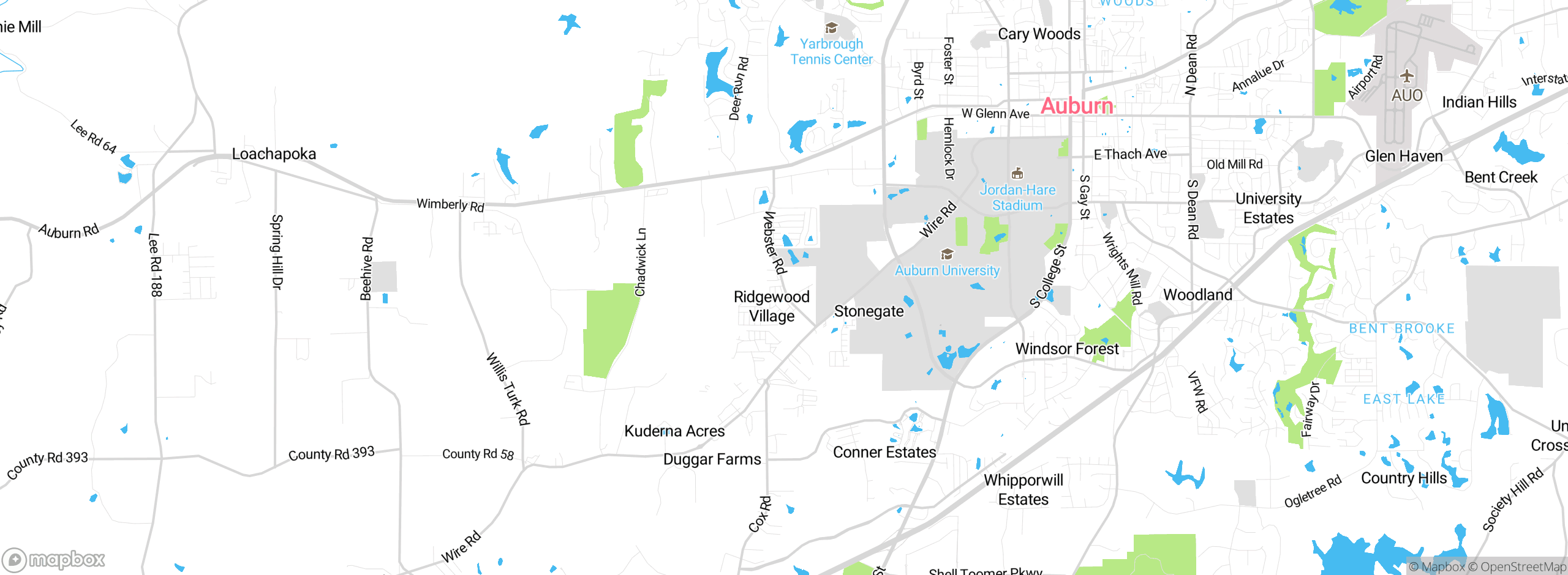 Map showing approximate location