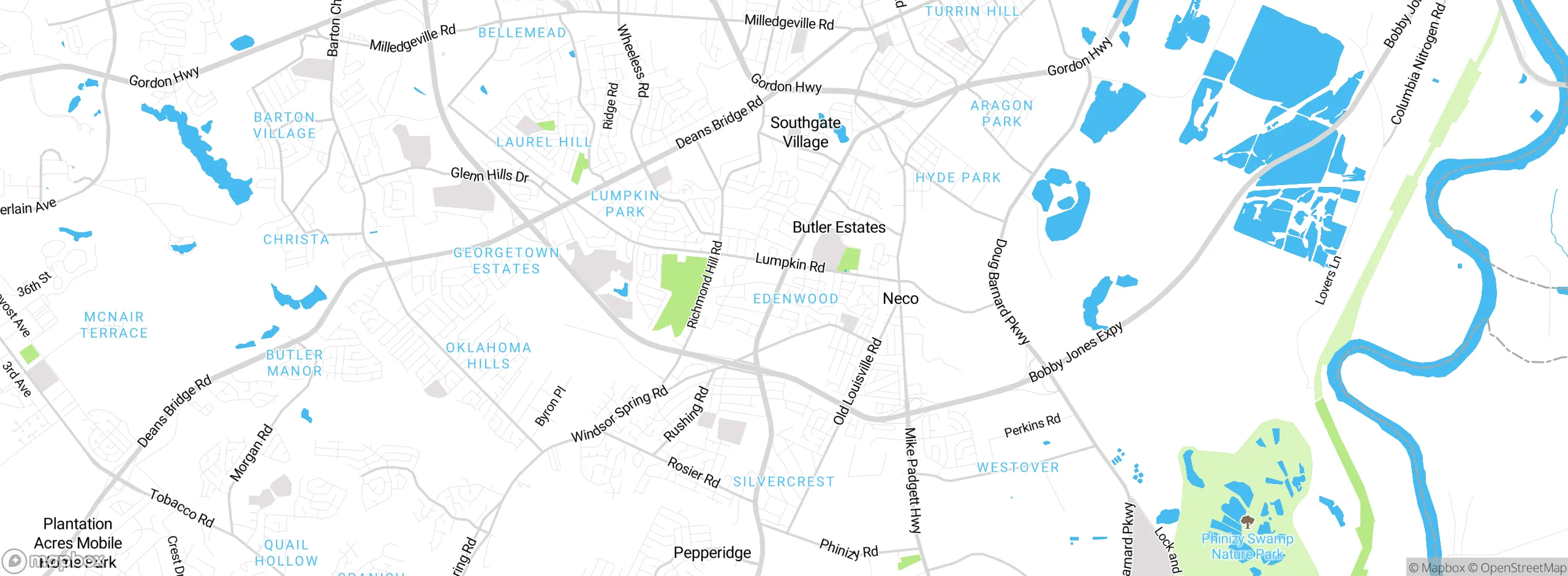 Map showing approximate location