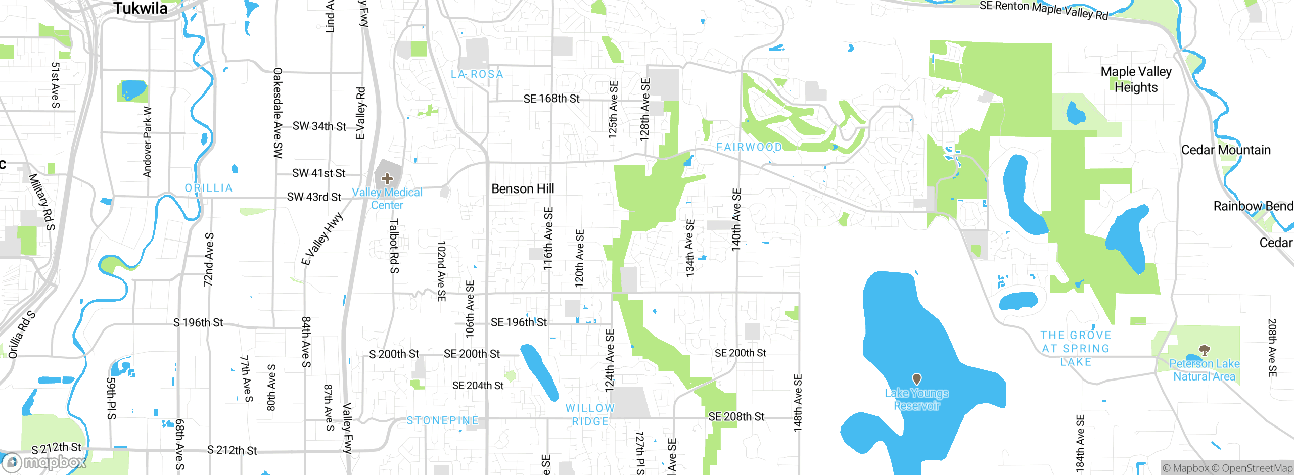 Map showing approximate location