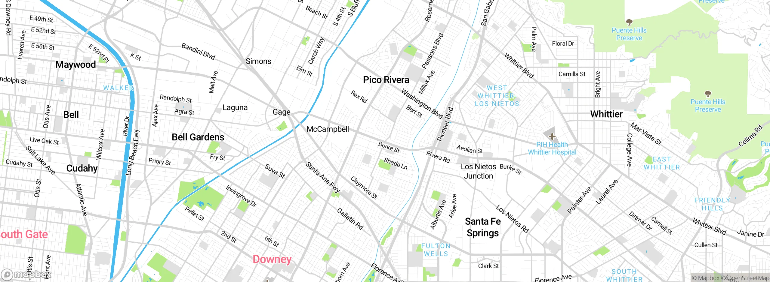Map showing approximate location