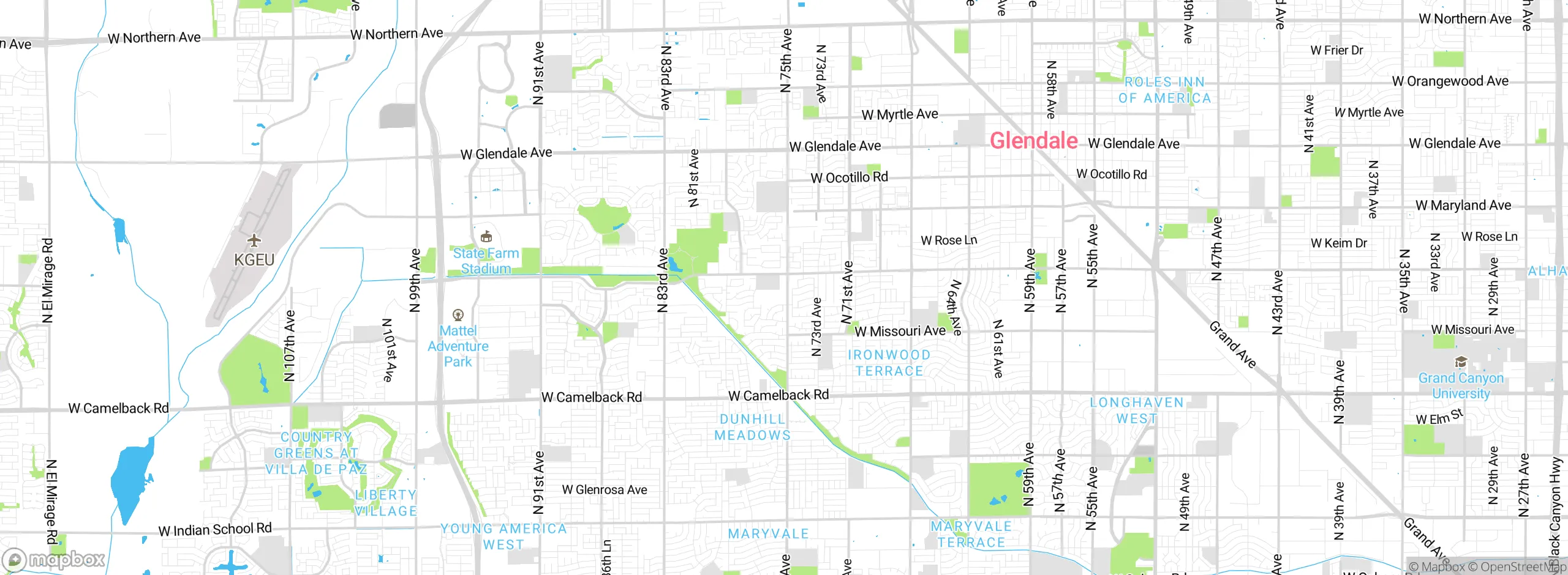 Map showing approximate location