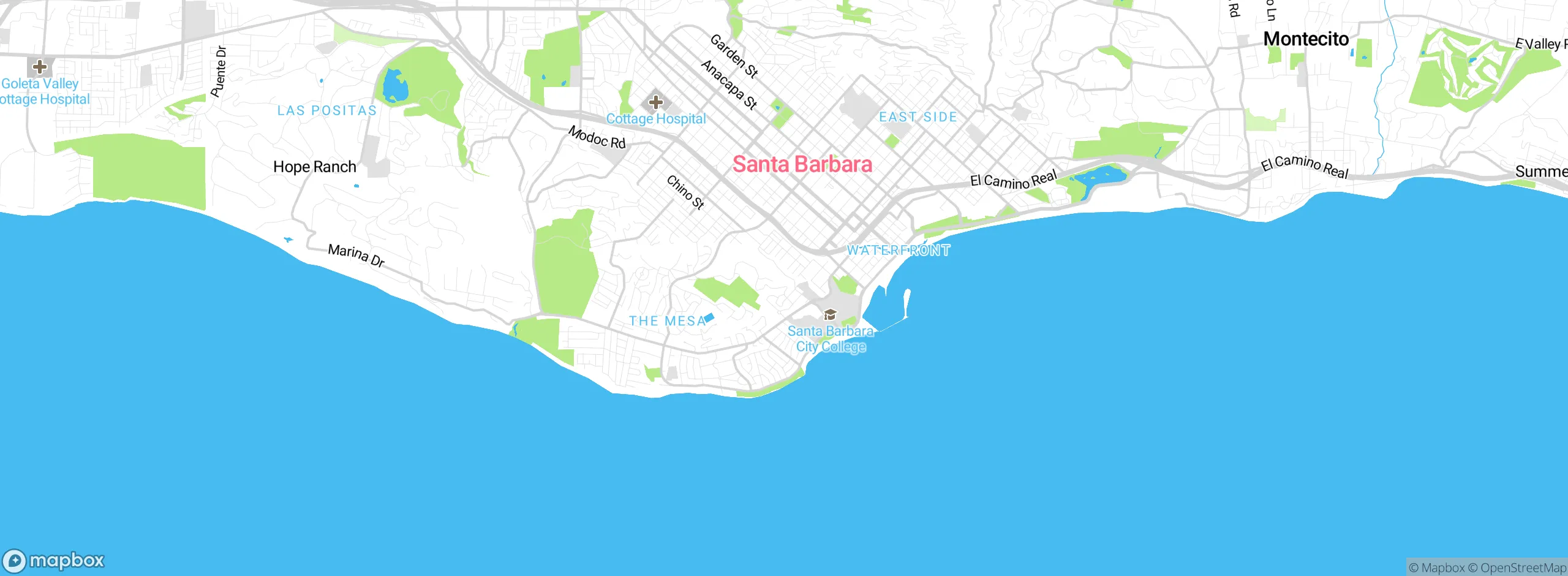 Map showing approximate location