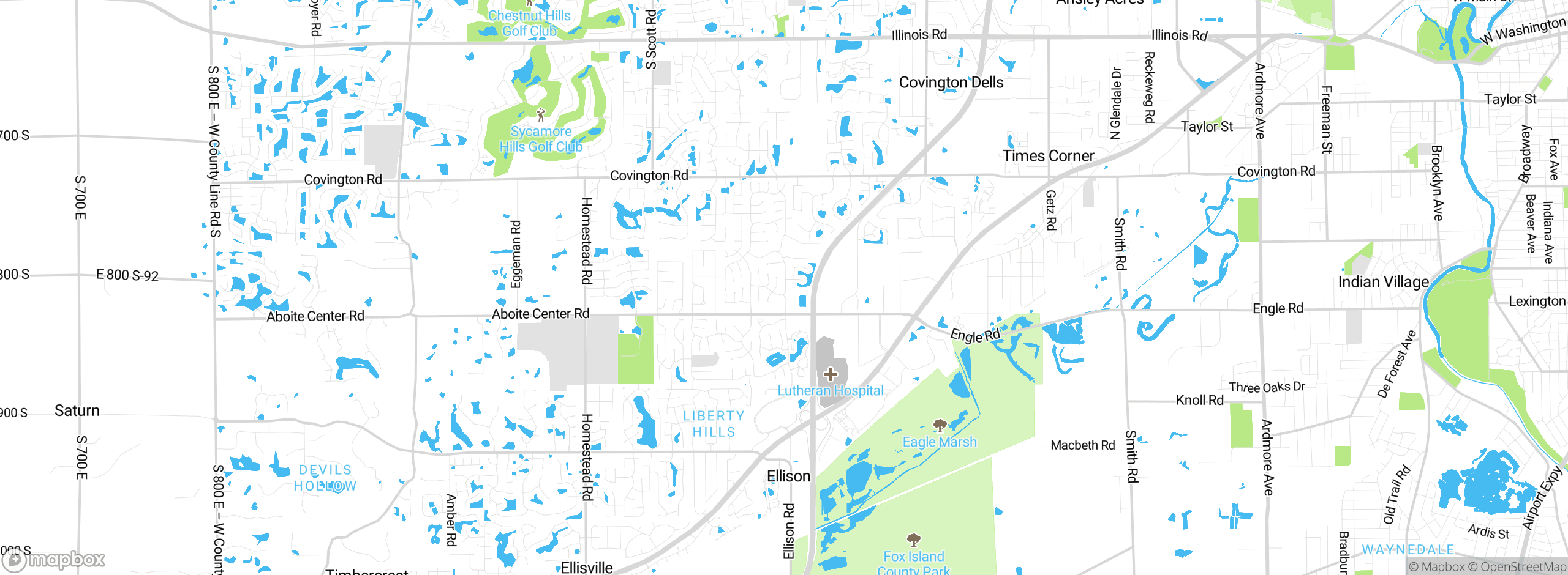 Map showing approximate location