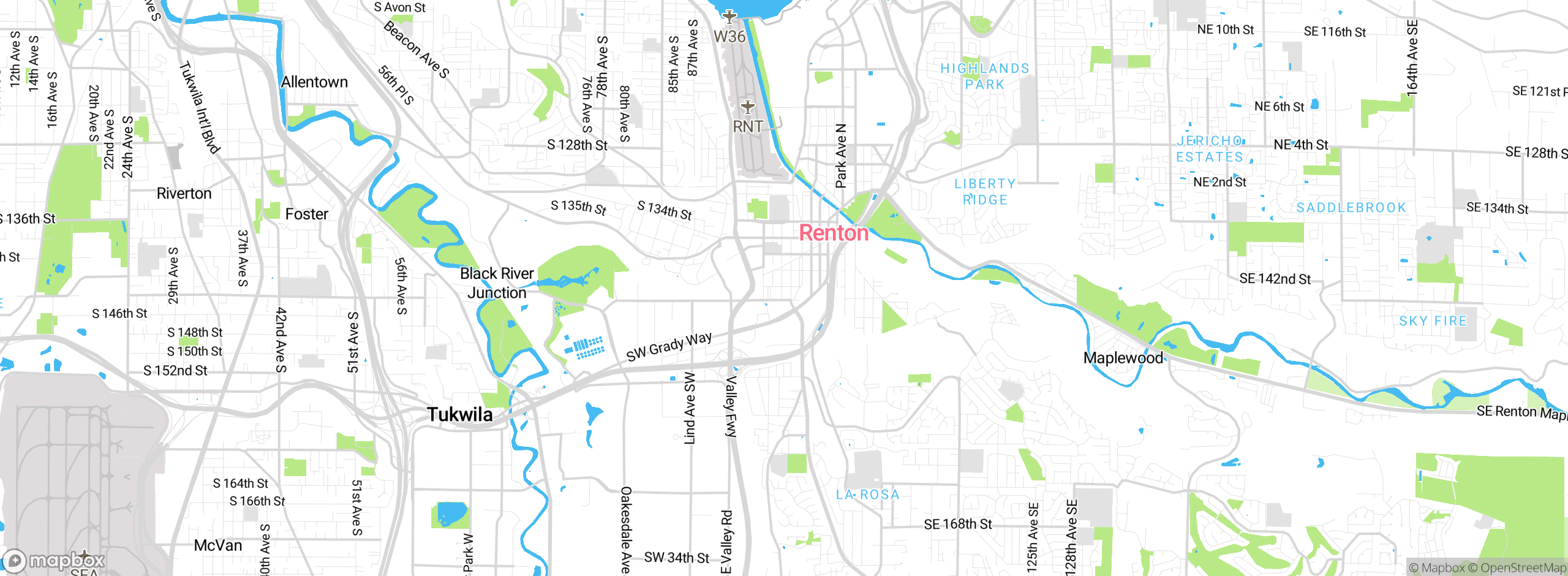Map showing approximate location