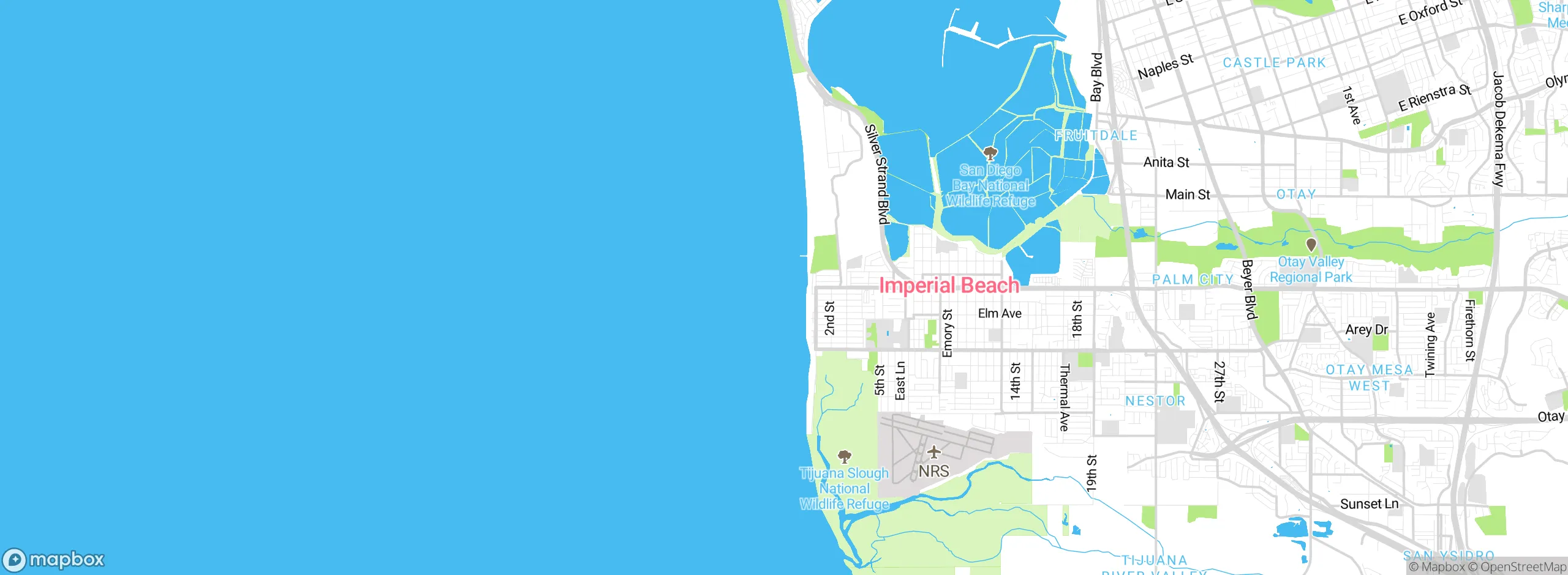 Map showing approximate location