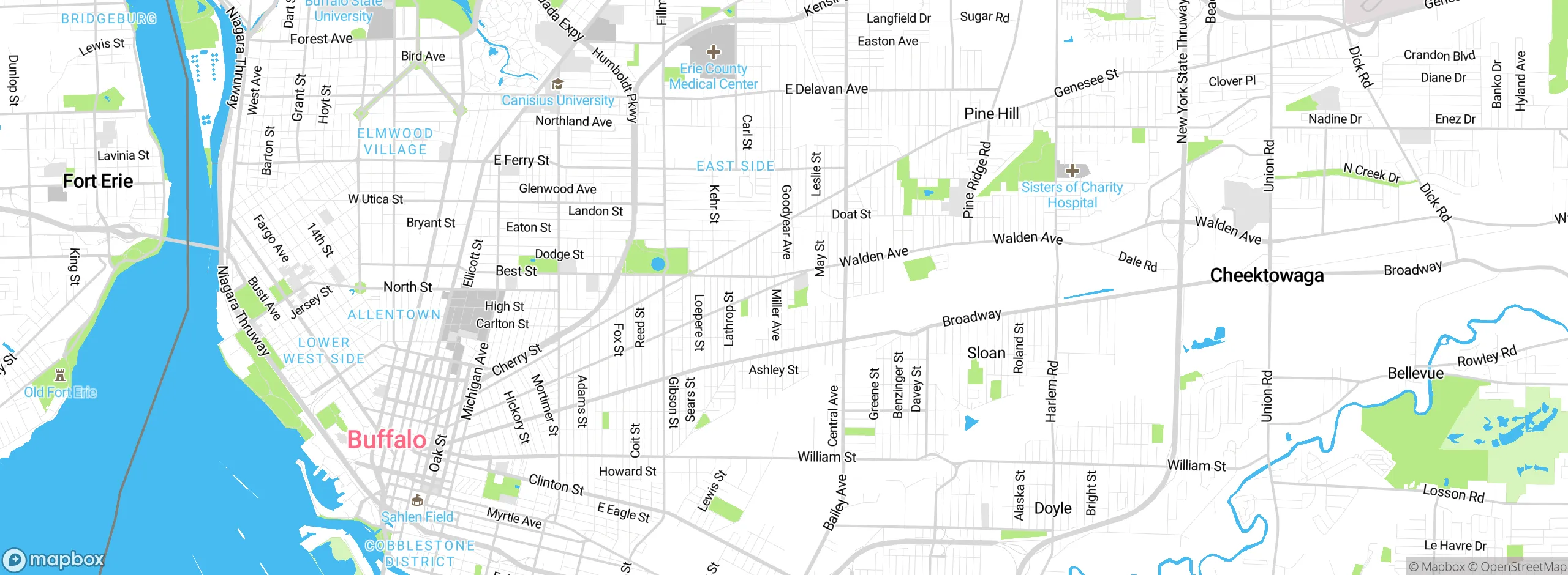 Map showing approximate location