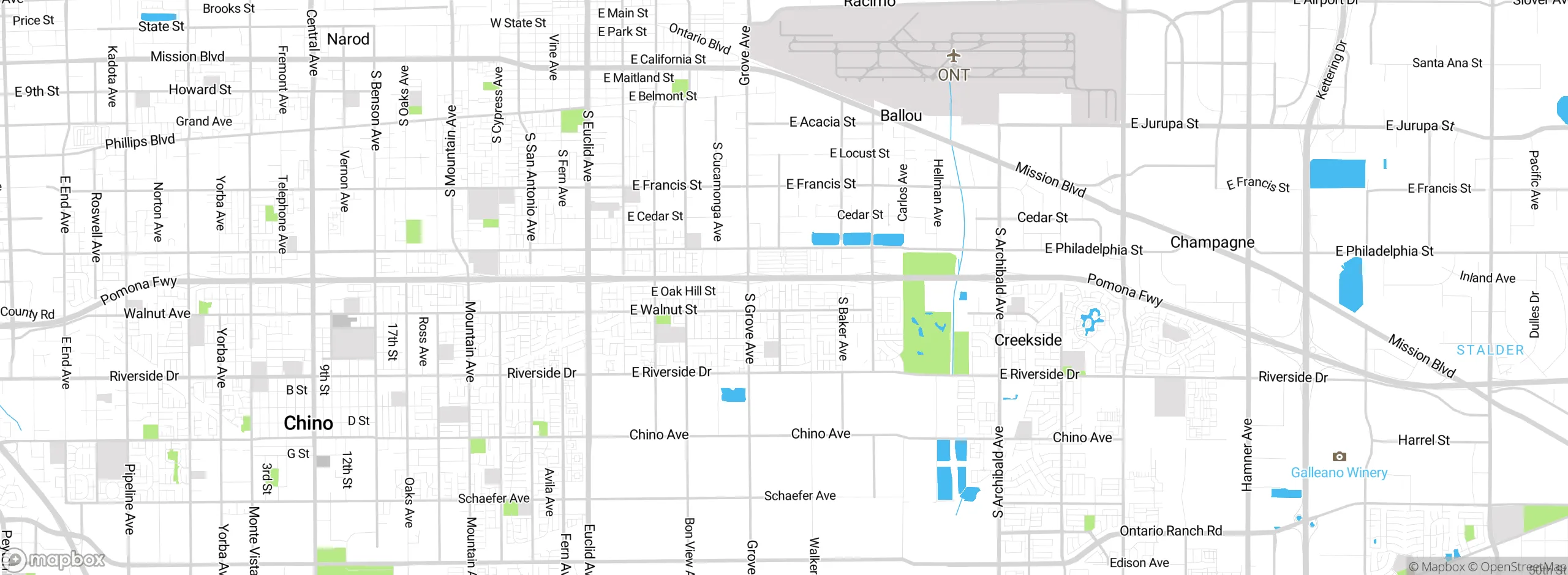 Map showing approximate location