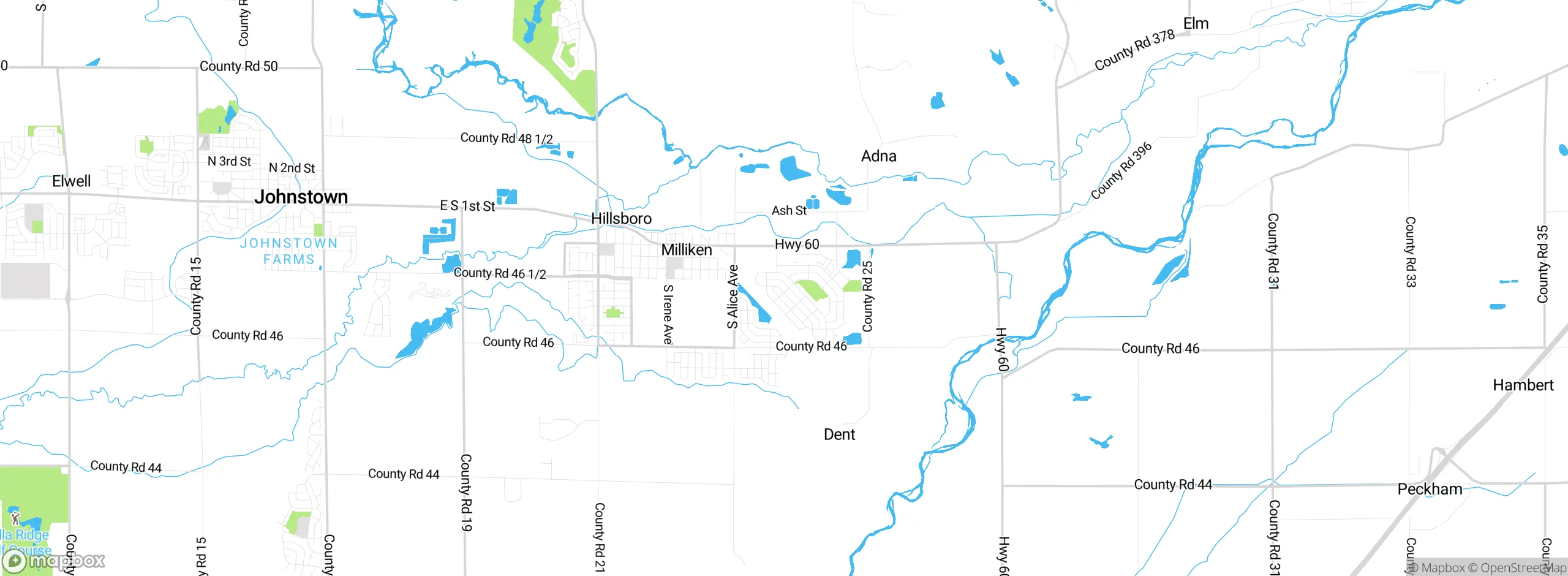 Map showing approximate location