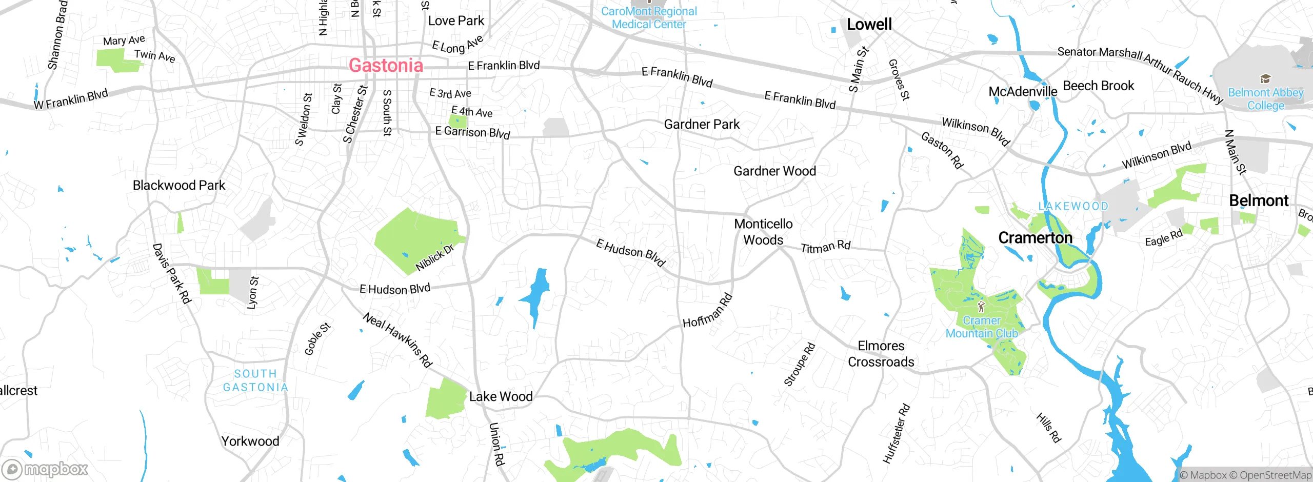 Map showing approximate location