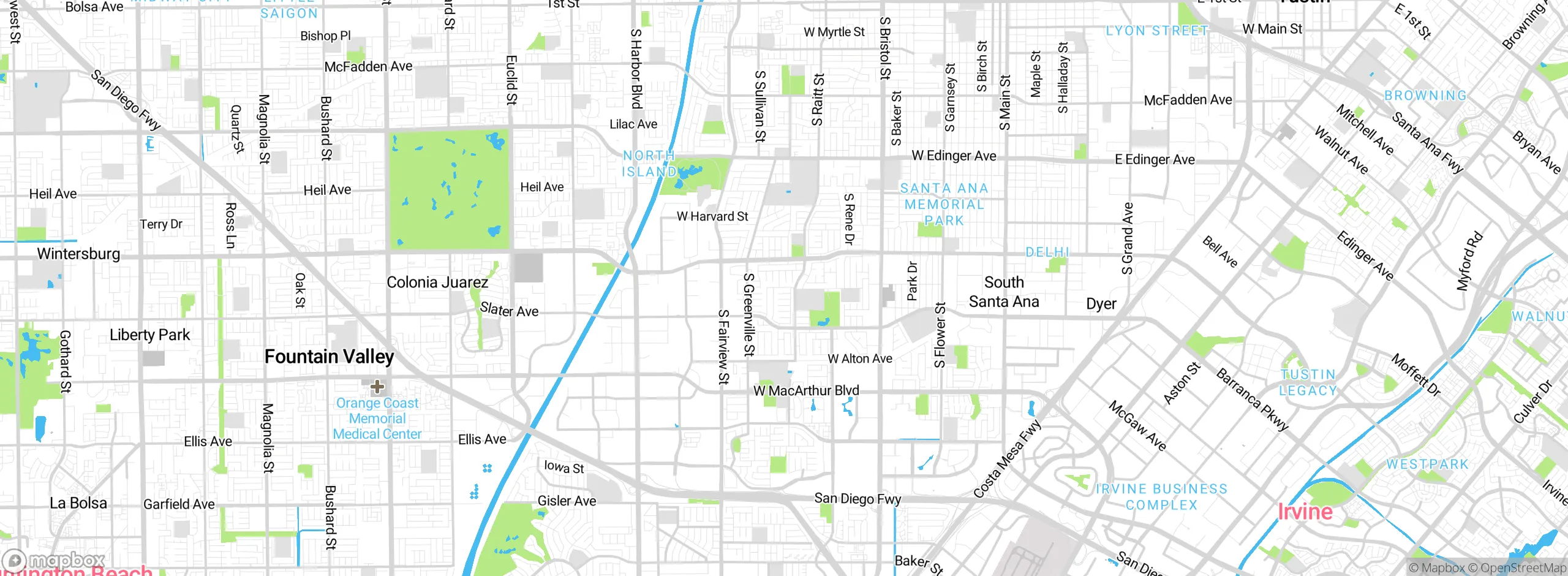 Map showing approximate location