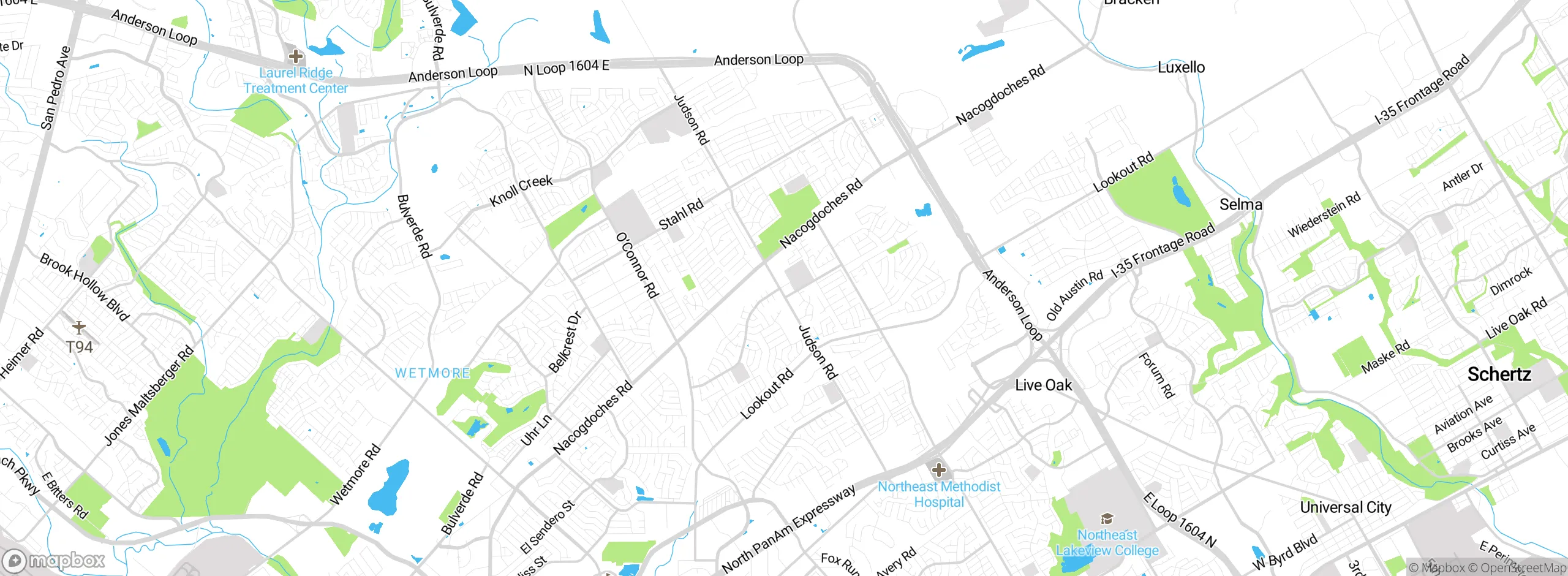 Map showing approximate location