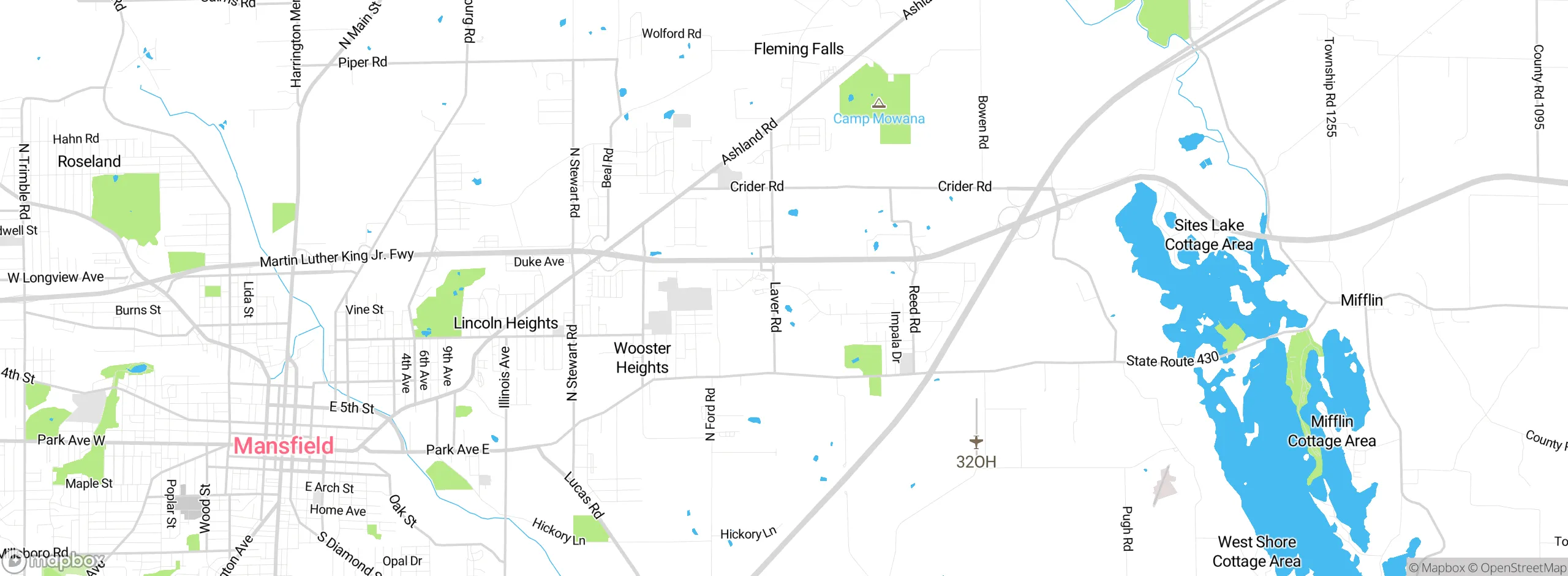 Map showing approximate location
