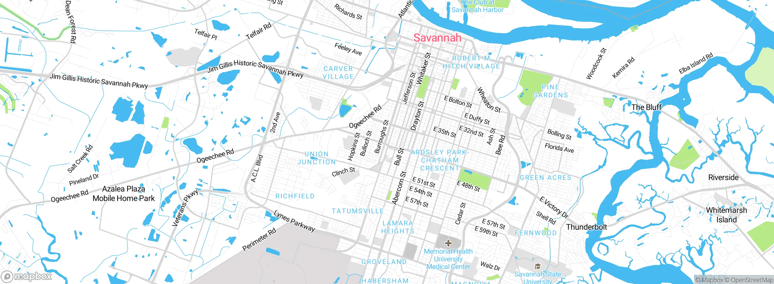 Map showing approximate location