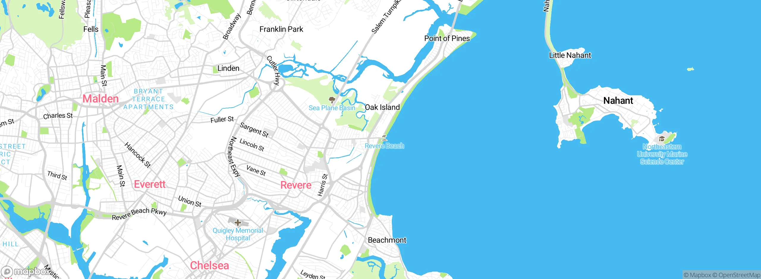 Map showing approximate location