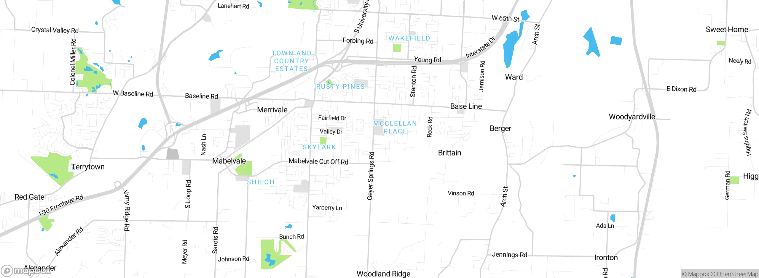 Map showing approximate location