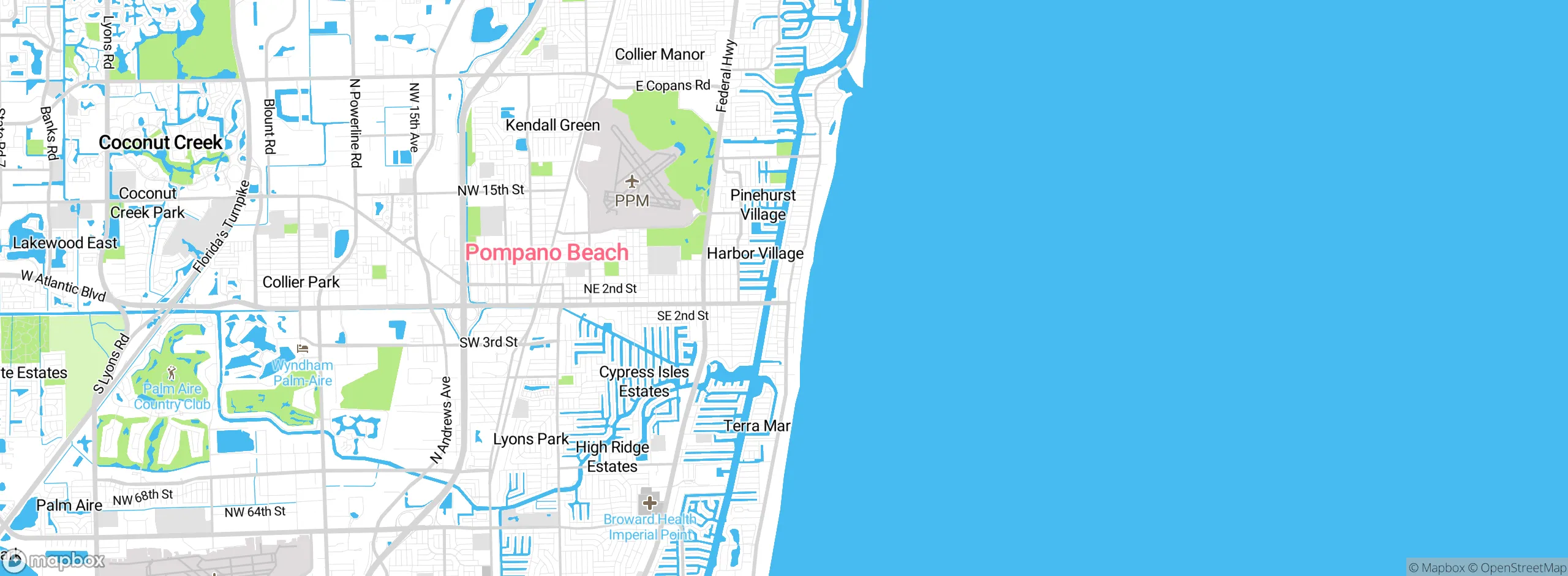 Map showing approximate location