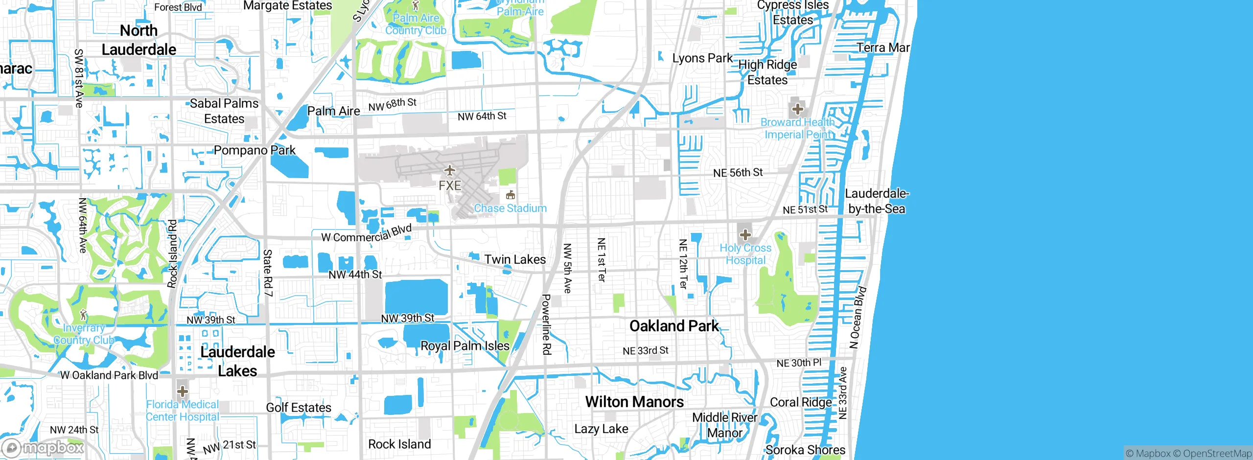 Map showing approximate location