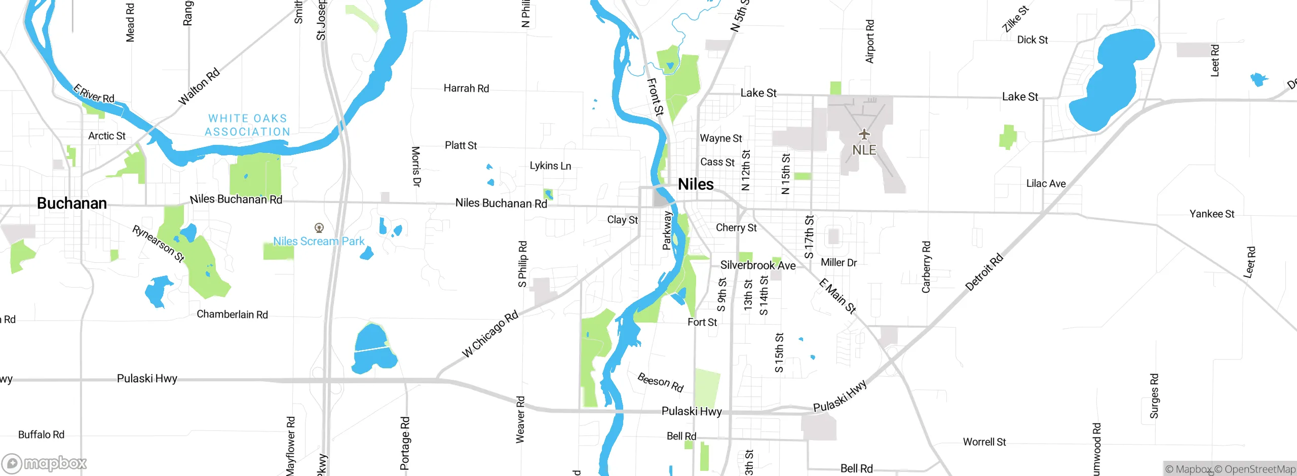 Map showing approximate location